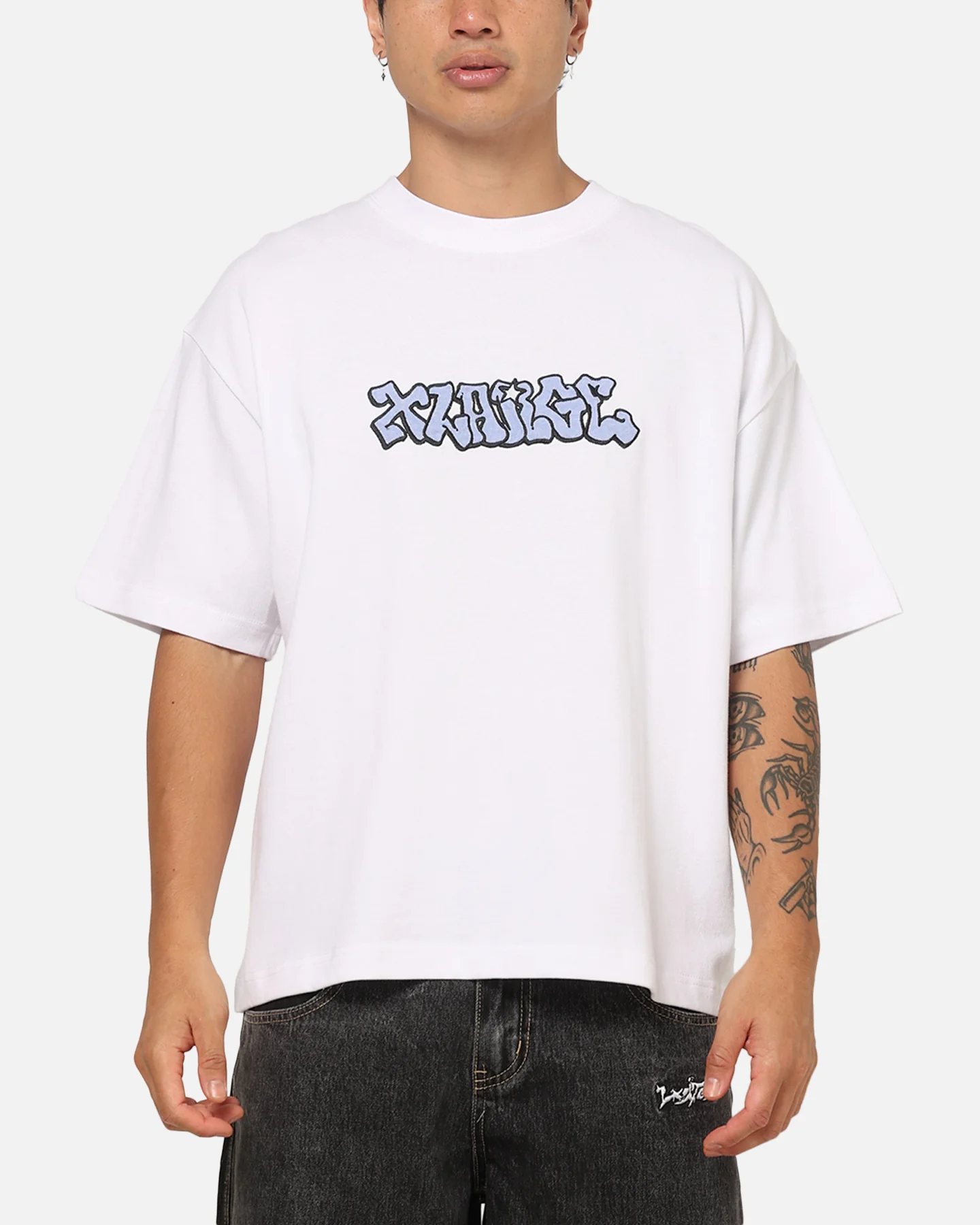 X-Large Graffiti Gorilla Fit T-Shirt White - Image 2