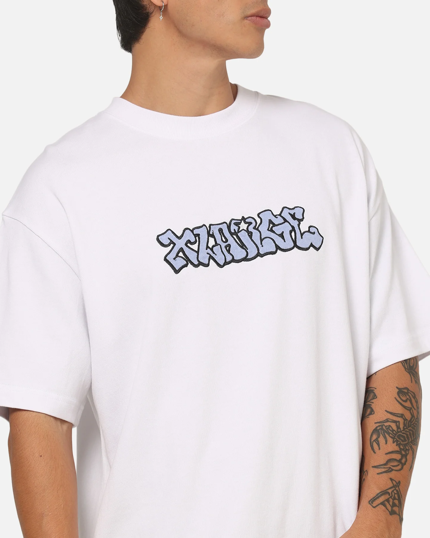 X-Large Graffiti Gorilla Fit T-Shirt White - Image 8
