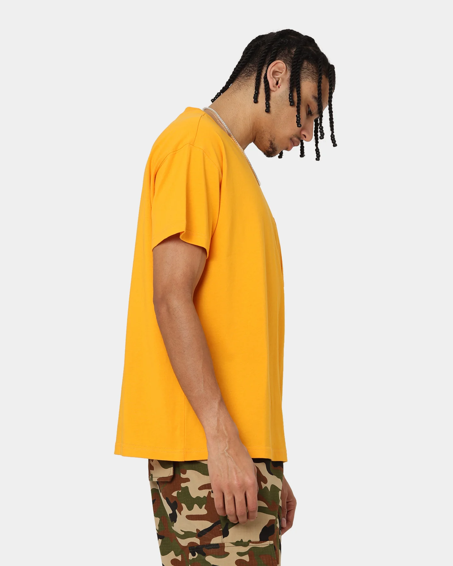 Grand Scheme Pocket T-Shirt Yellow - Image 5