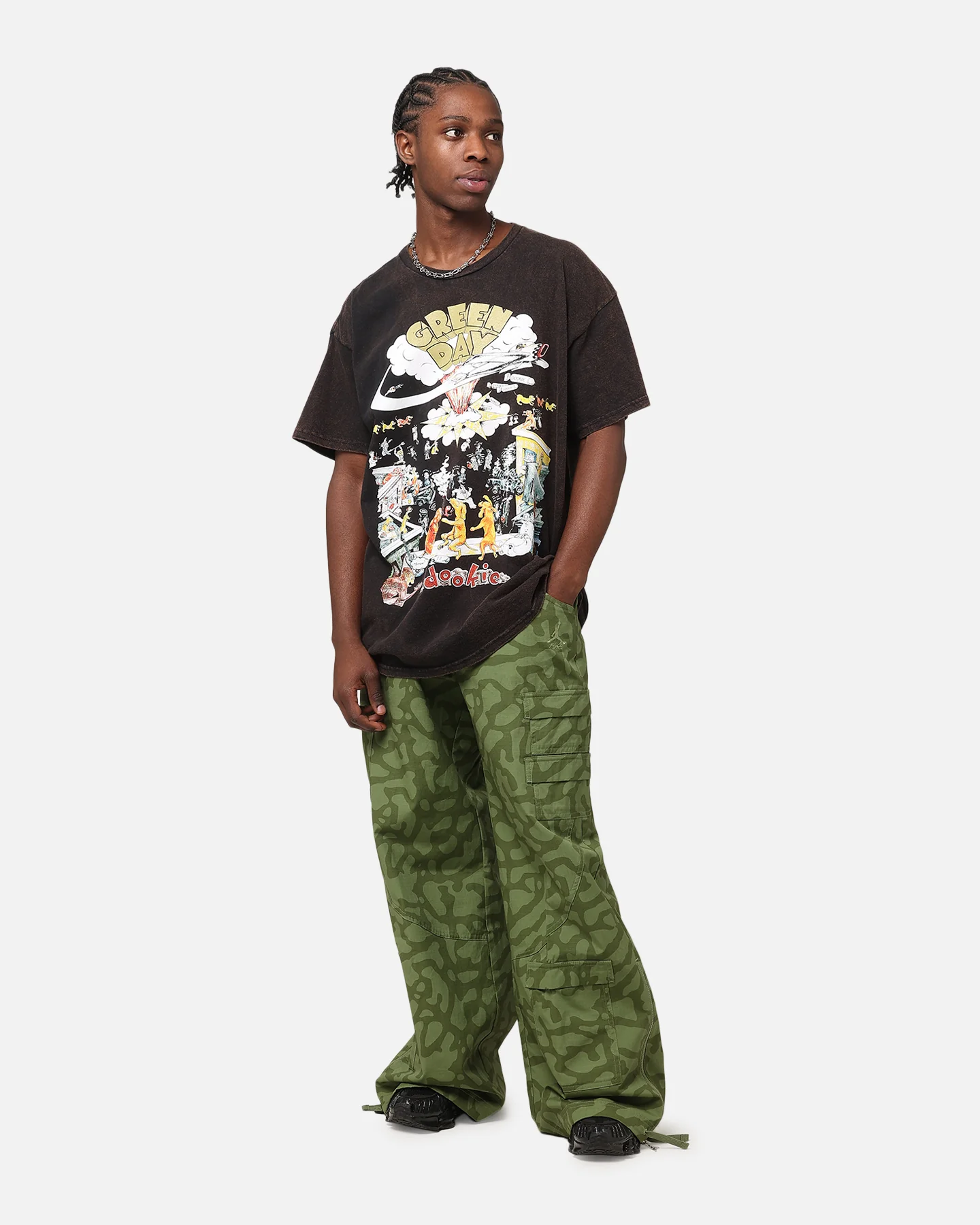 Green Day Dookie Vintage T-Shirt Black Vintage - Image 2