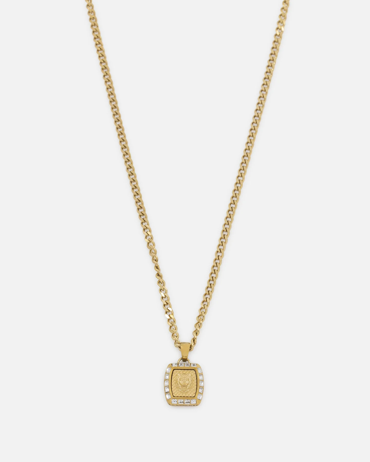 Guess Mainline 21" Lion 15 5mm Charm Necklace Gold