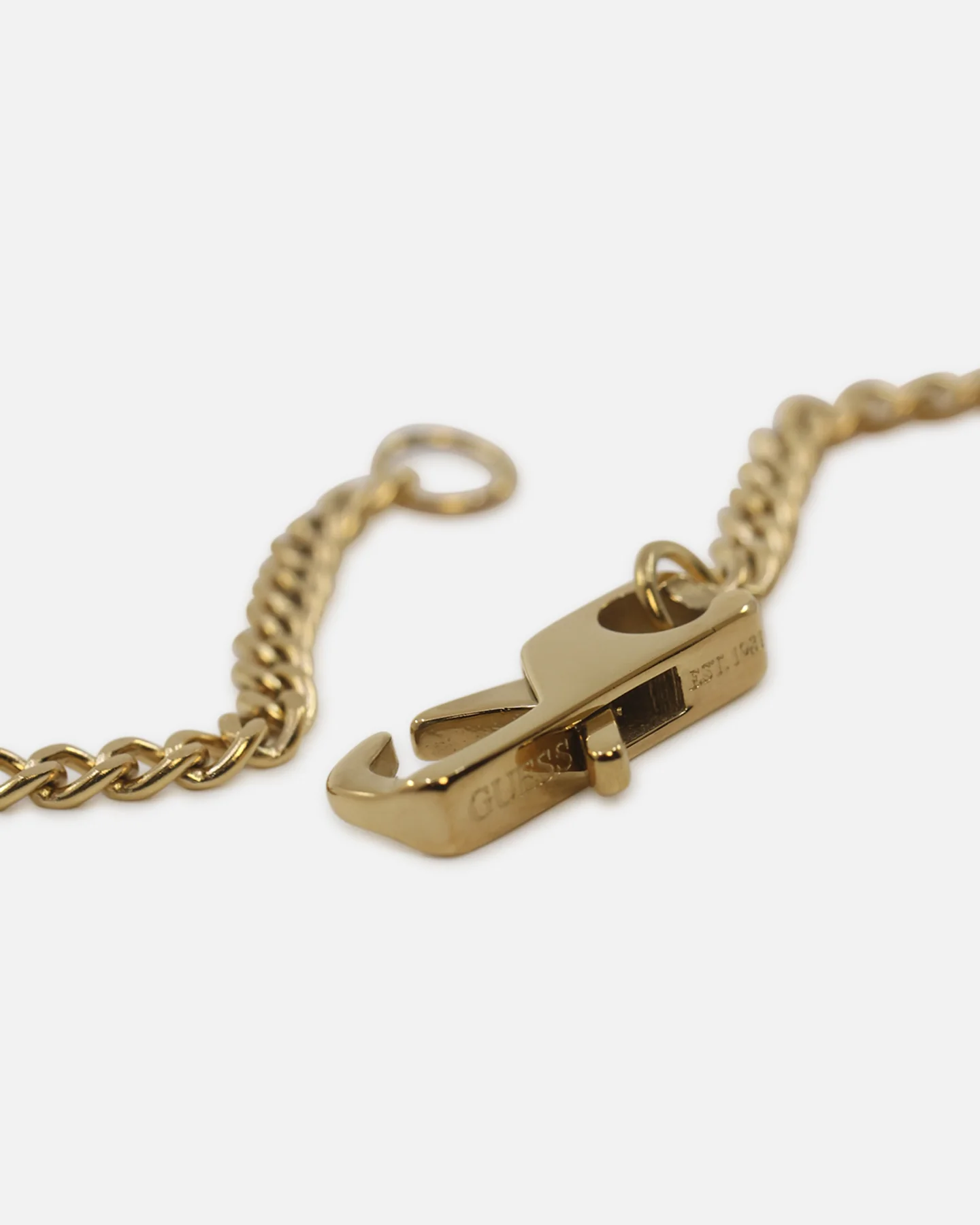 Guess Mainline 21" Lion Pave Charm Necklace Gold - Image 8