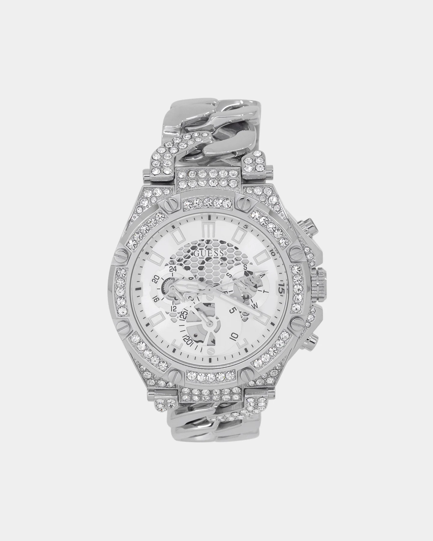 Guess Mainline Baron Silver Watch Silver - Image 2