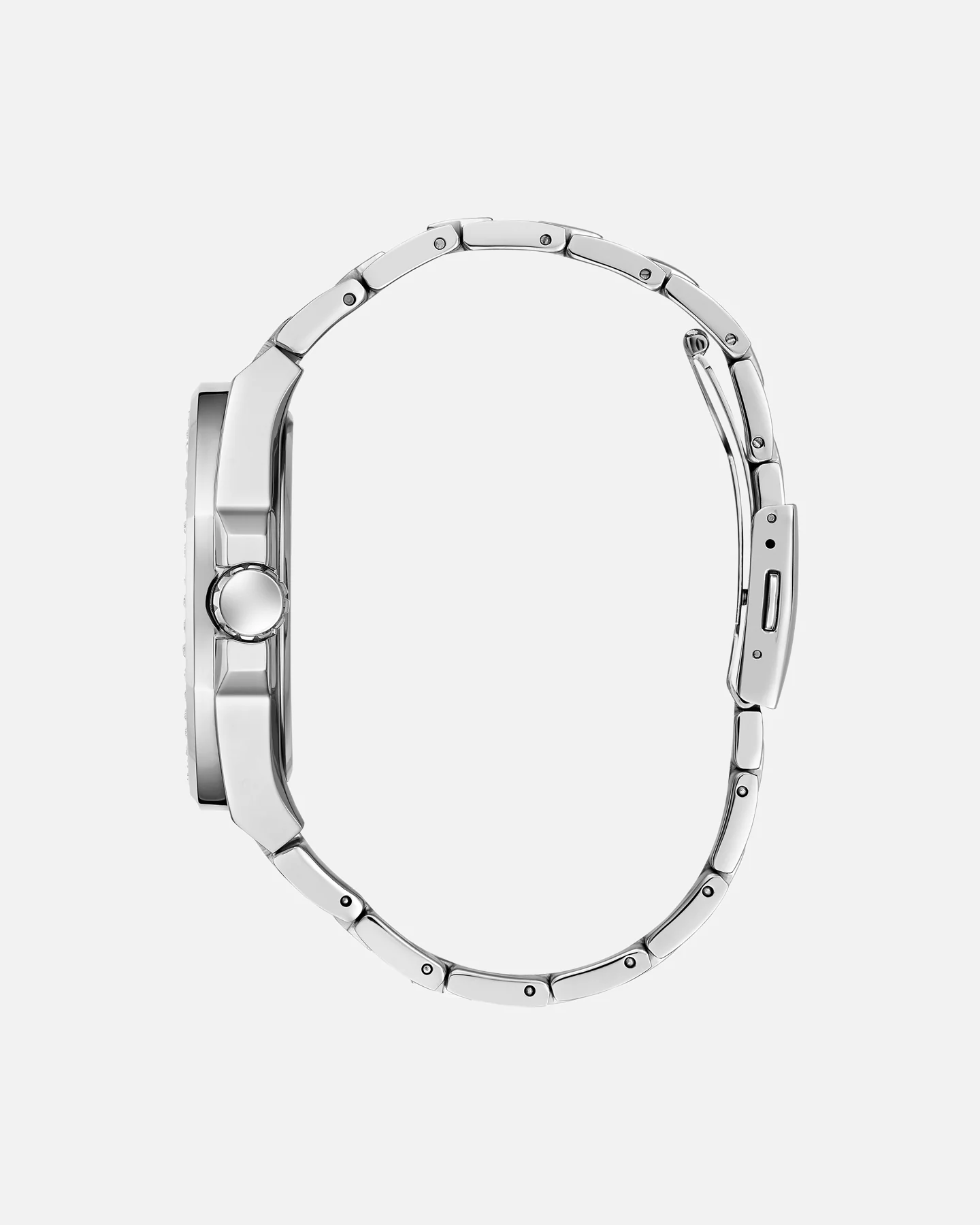 Guess Mainline Empire Crystal Watch Silver - Image 2