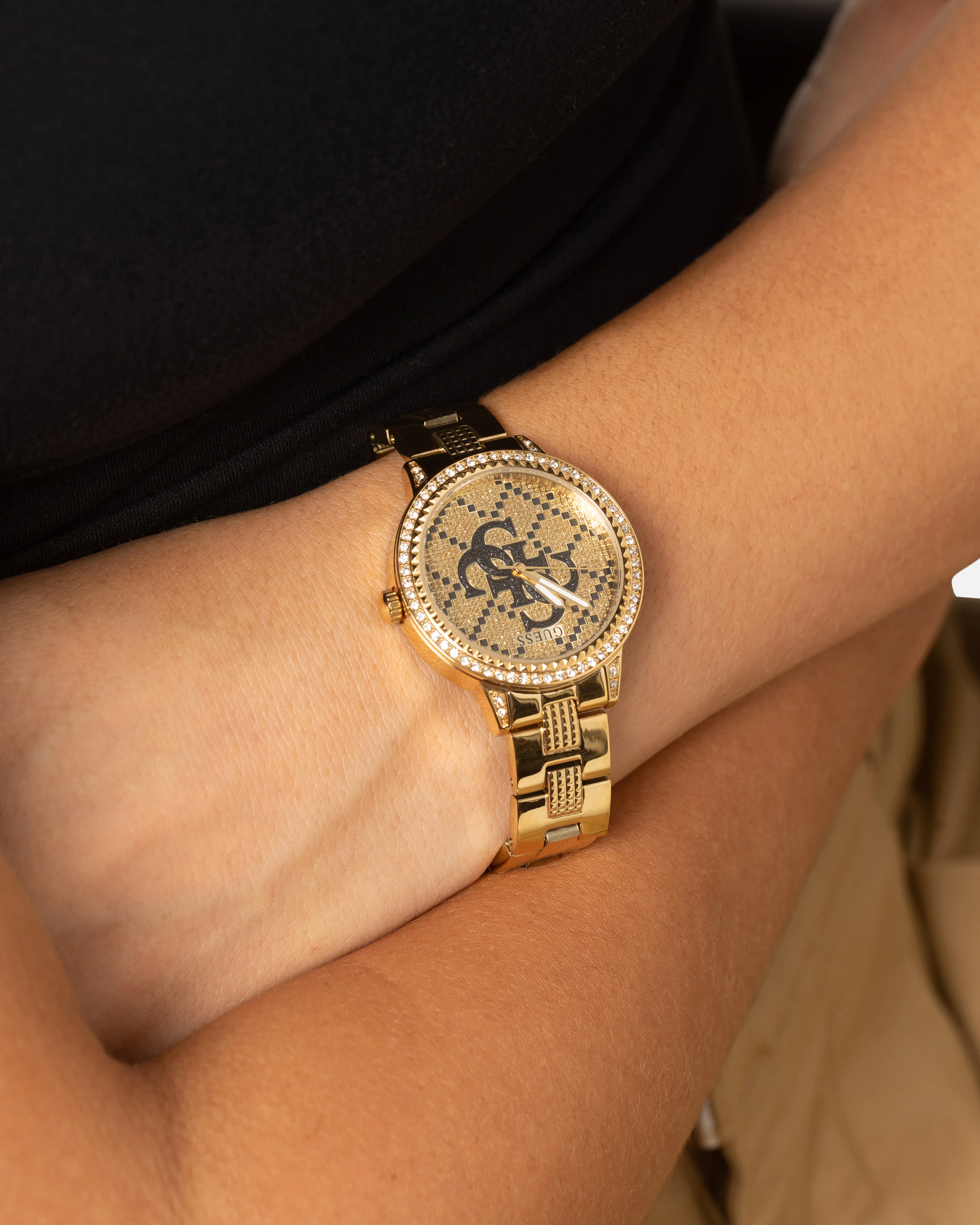 Guess Mainline G Lace Bracelet Watch Gold - Image 4