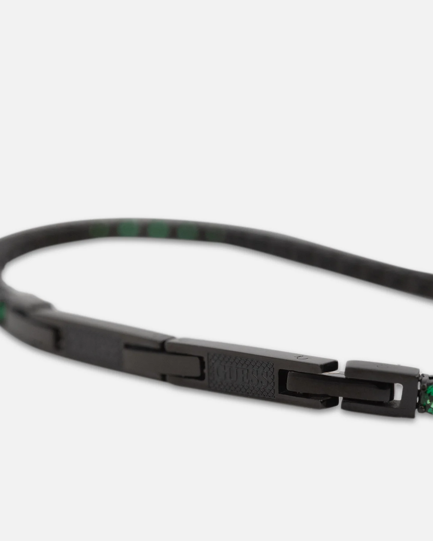 Guess Mainline Green Tennis Logo Bracelet Multi - Image 3