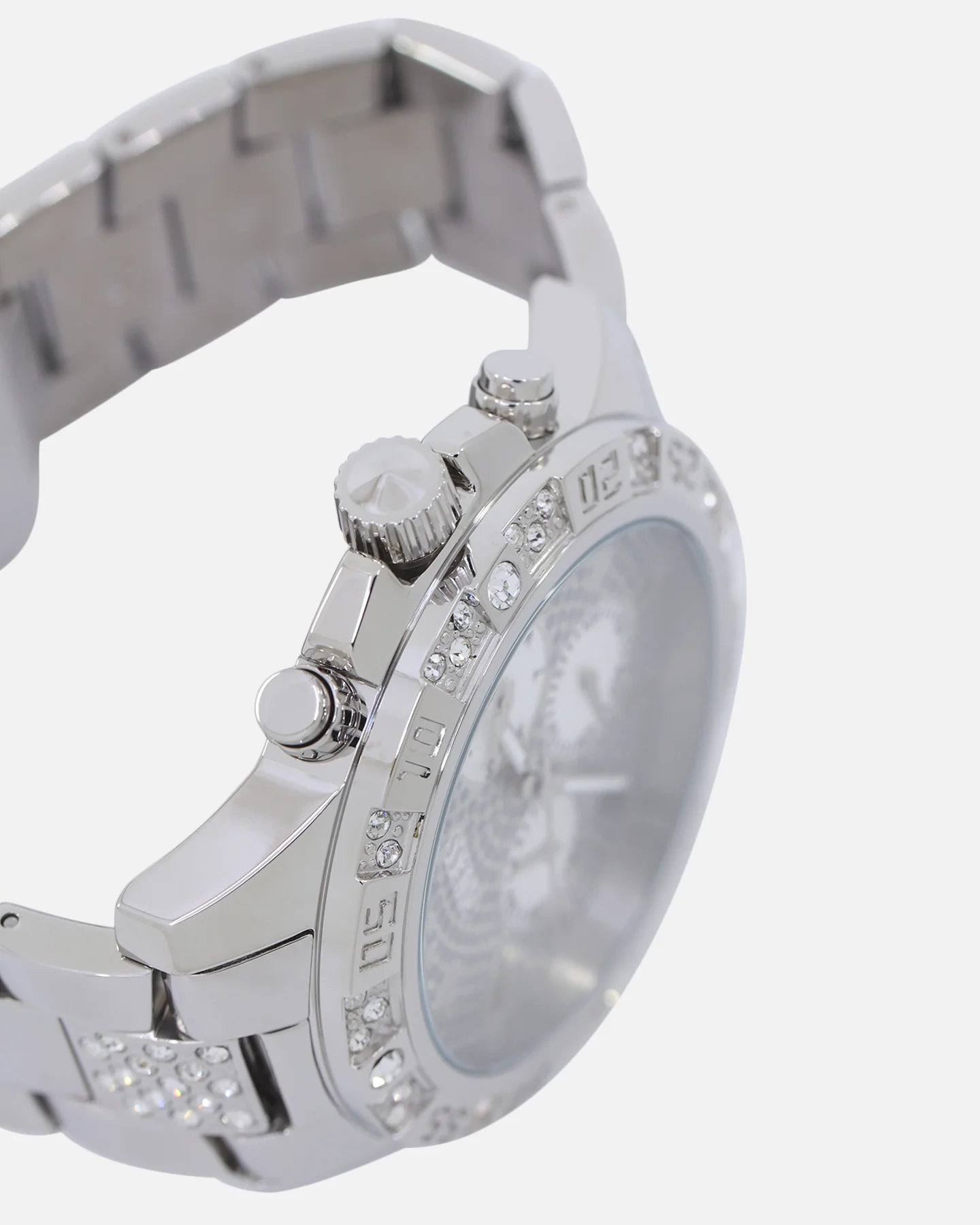 Guess Mainline Majesty Crystal Watch Silver - Image 5