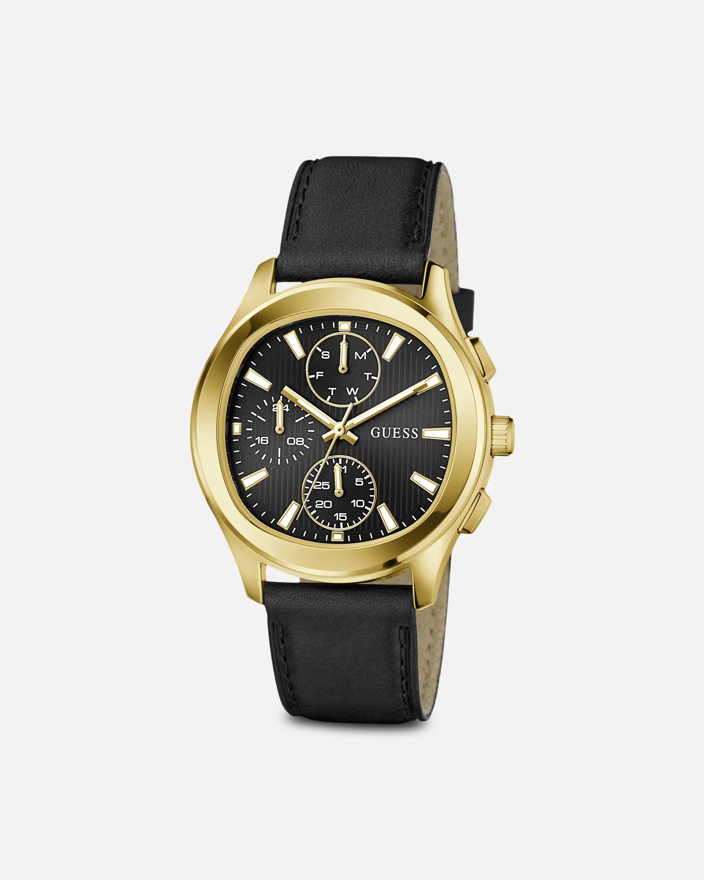 Guess Mainline Palmer Watch Black/Gold - Image 6