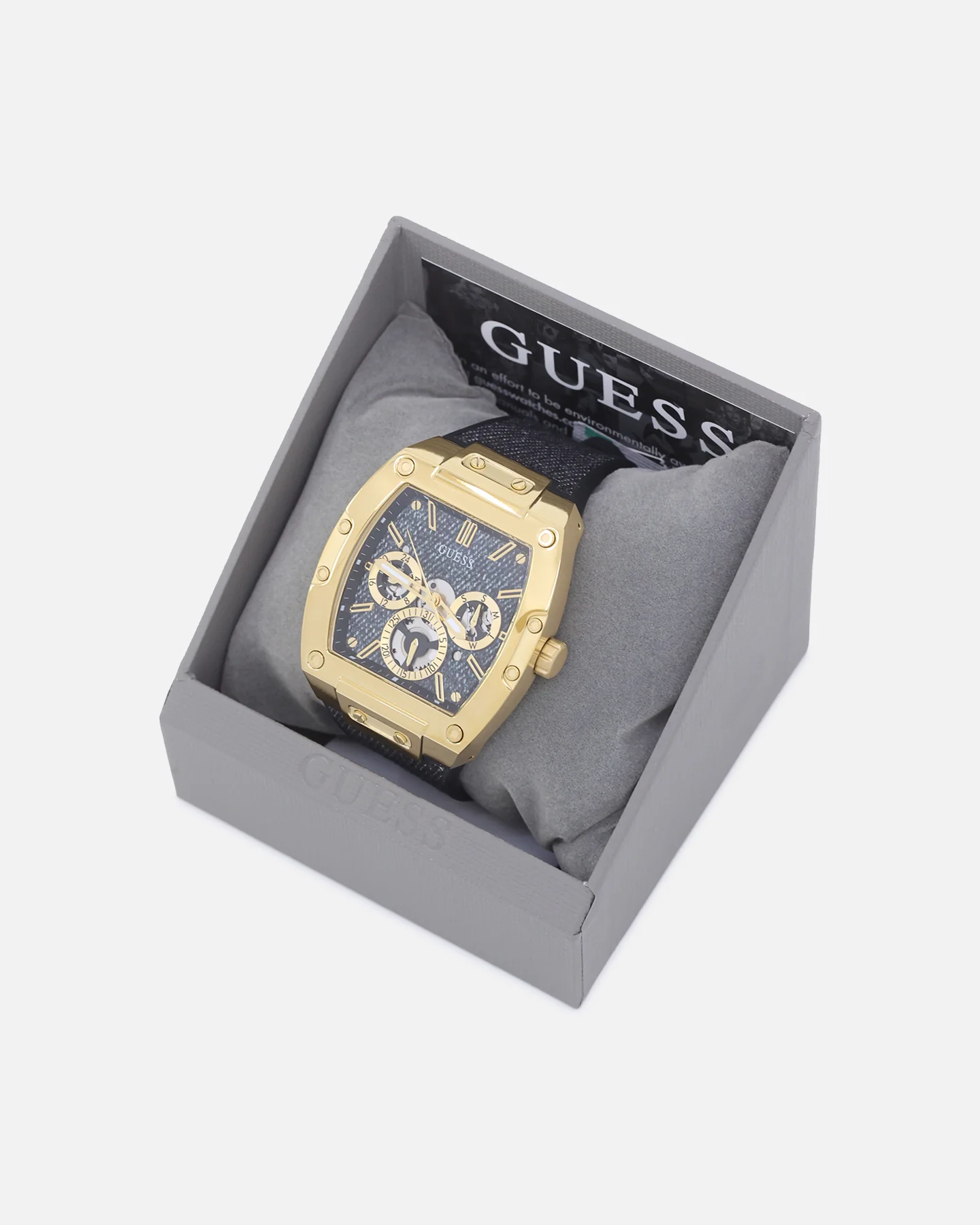 Guess Mainline Phoenix Gold Denim '40th Anniversary' Watch Black Denim - Image 3