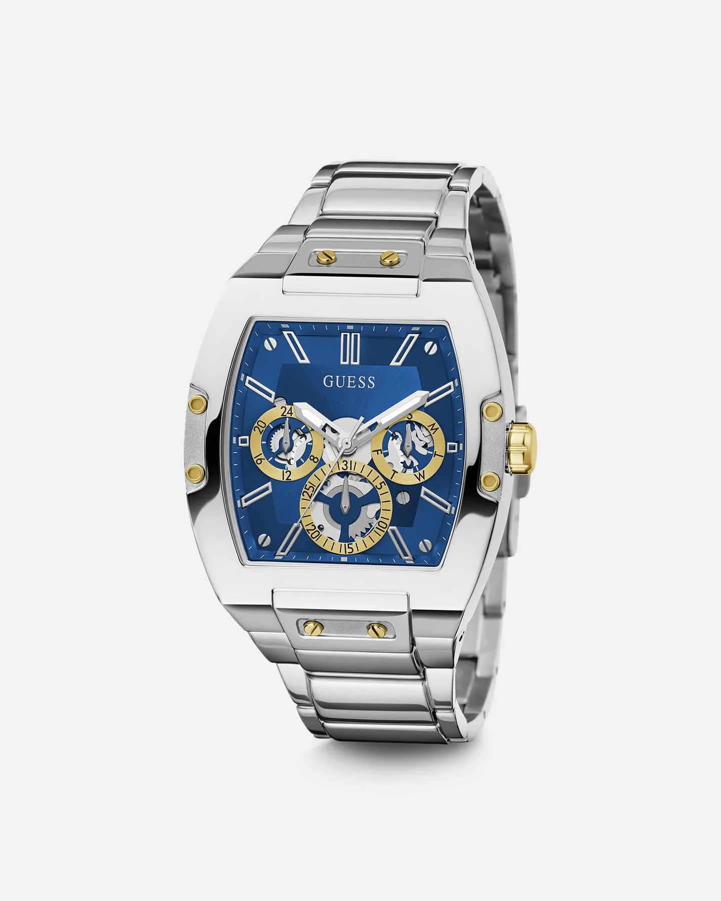 Guess Mainline Phoenix Watch Silver/Sun Blue - Image 3