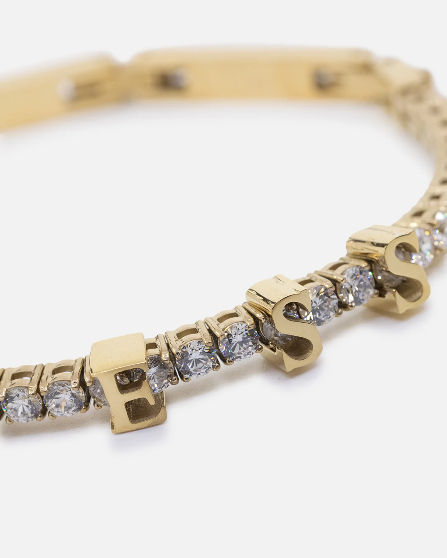 Guess Mainline Women's Arm Party Guess Tennis Bracelet Yellow Gold - Image 4