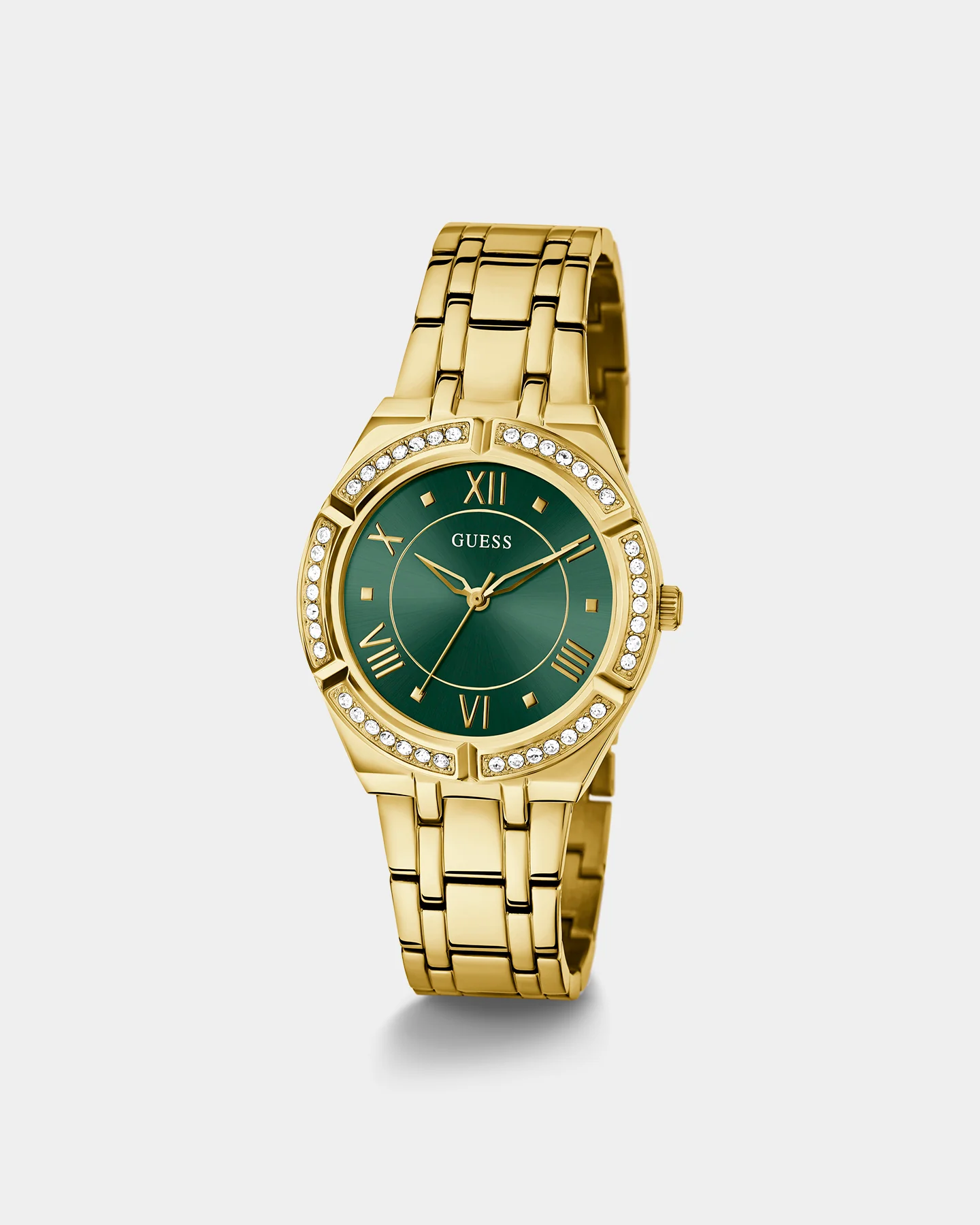 Guess Mainline Women's Cosmo Watch Gold/Green - Image 3