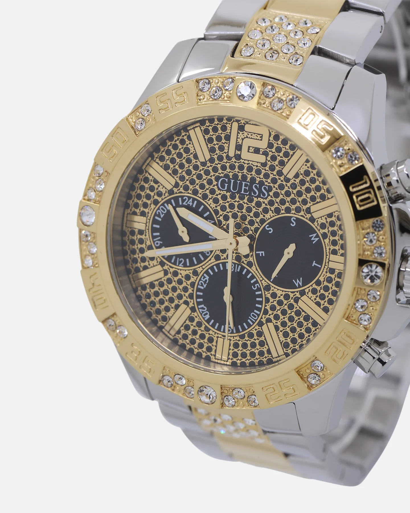Guess Mainline Women's Majesty Crystal '40th Anniversary' Watch Gold - Image 3