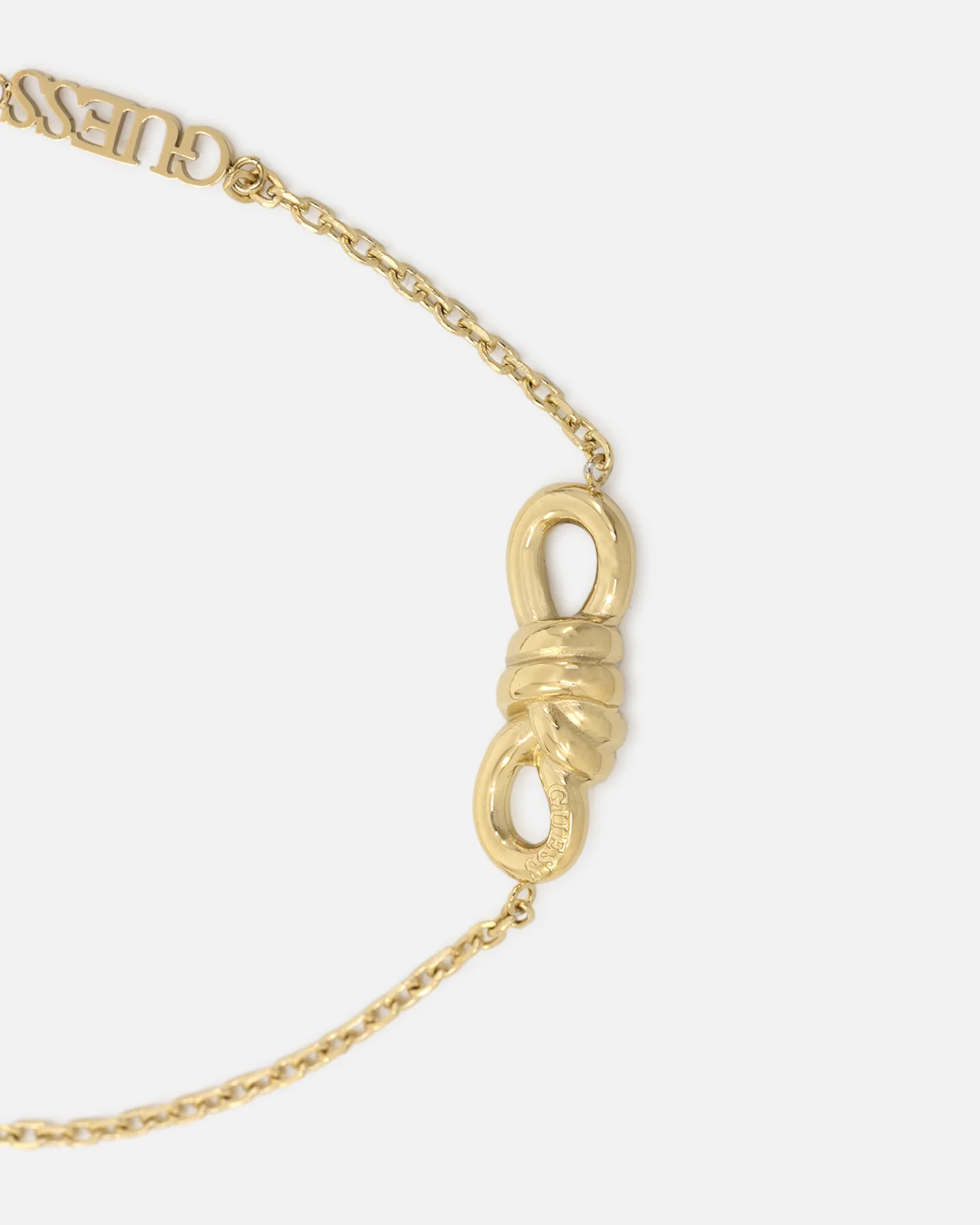 Guess Mainline Women's Modern Love Central Knot Bracelet Yellow Gold - Image 3
