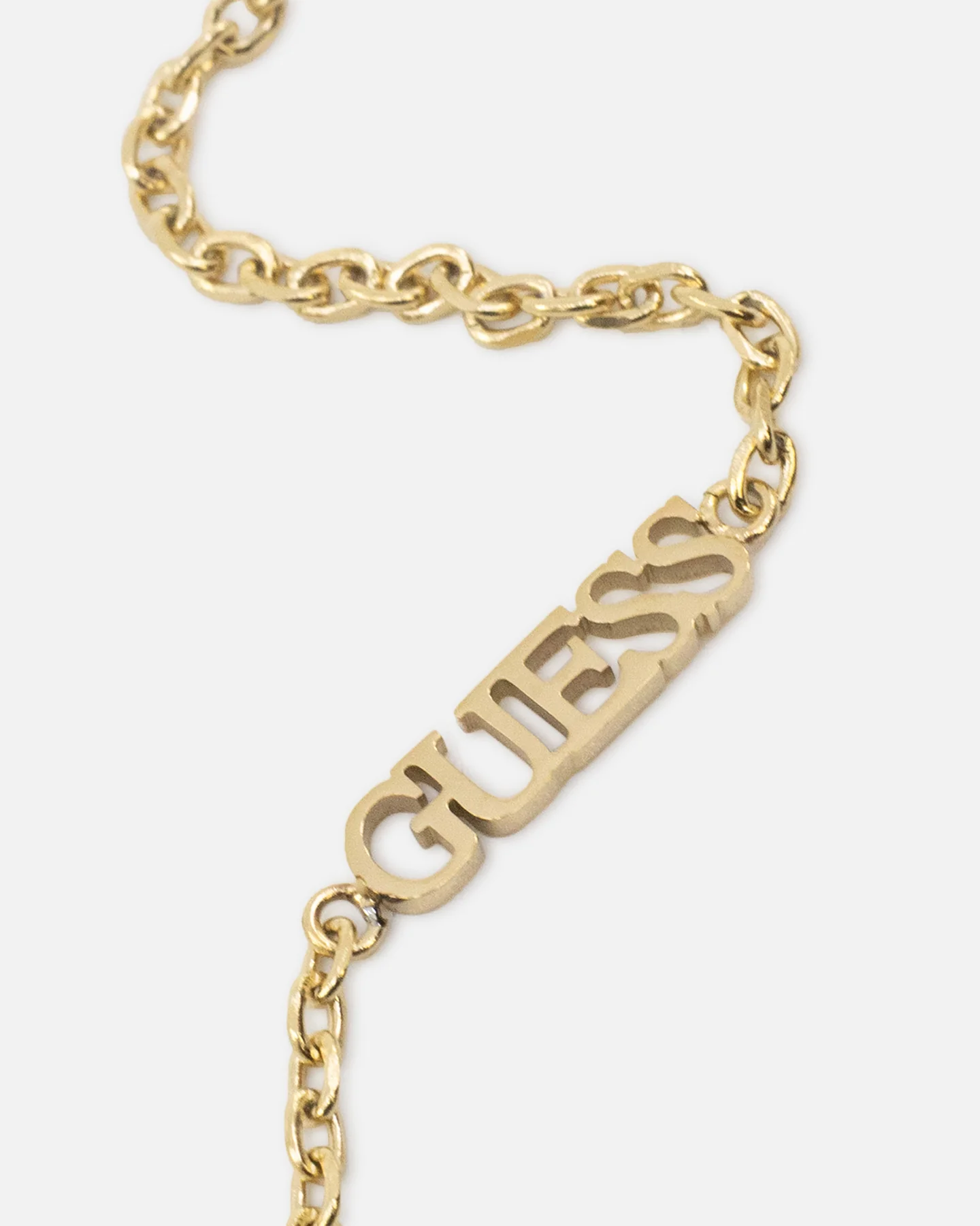 Guess Mainline Women's Modern Love Central Knot Necklace Yellow Gold - Image 3
