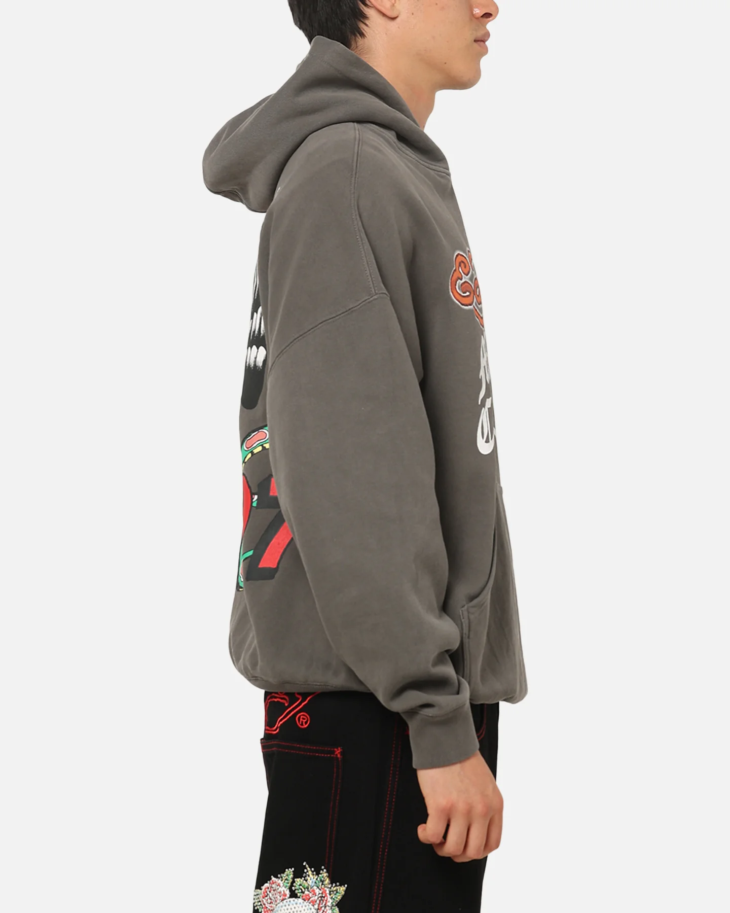 Ed Hardy Happy Motors Hoodie Washed Charcoal - Image 5