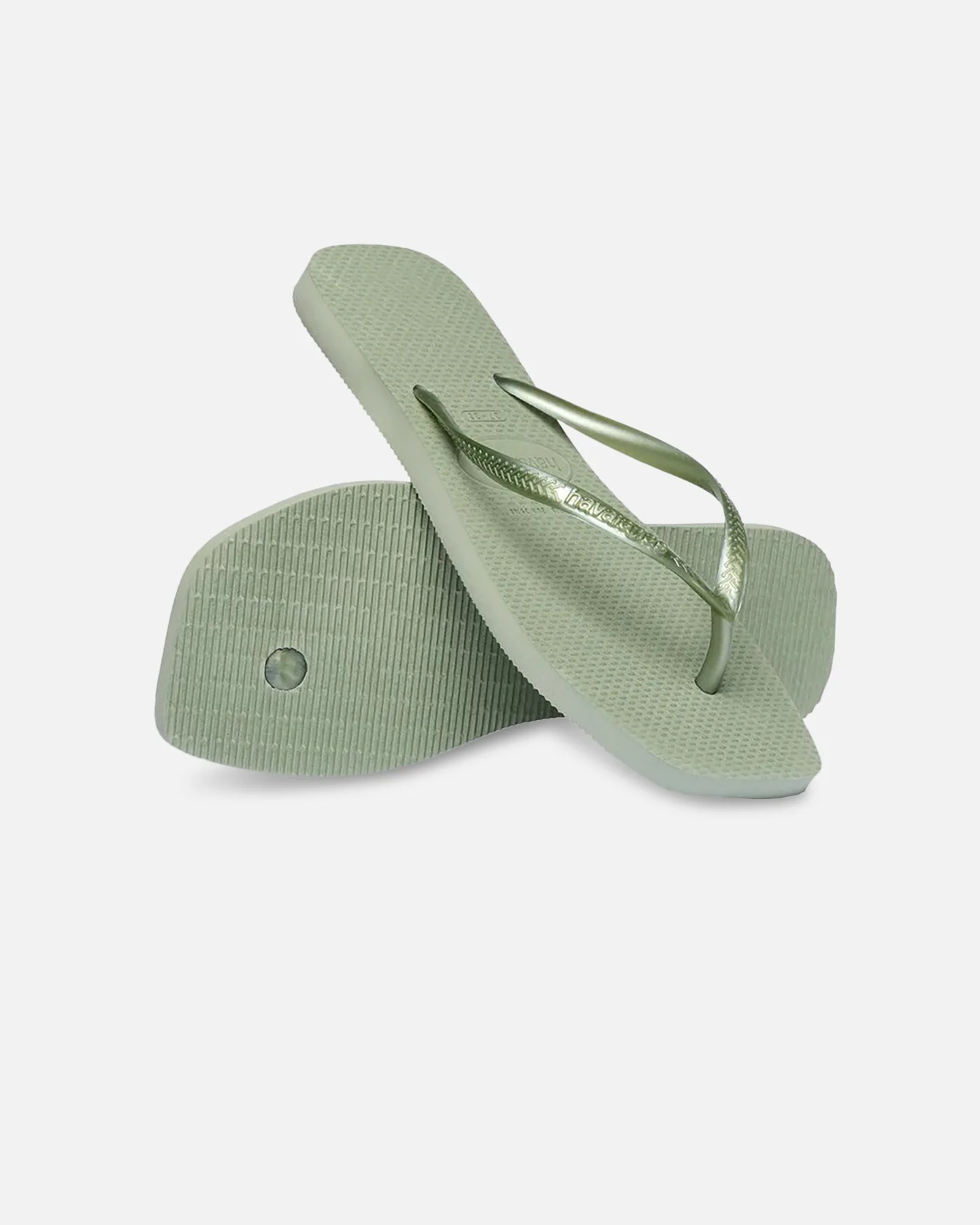 Havaianas Women's Slim Square Thongs Green - Image 4
