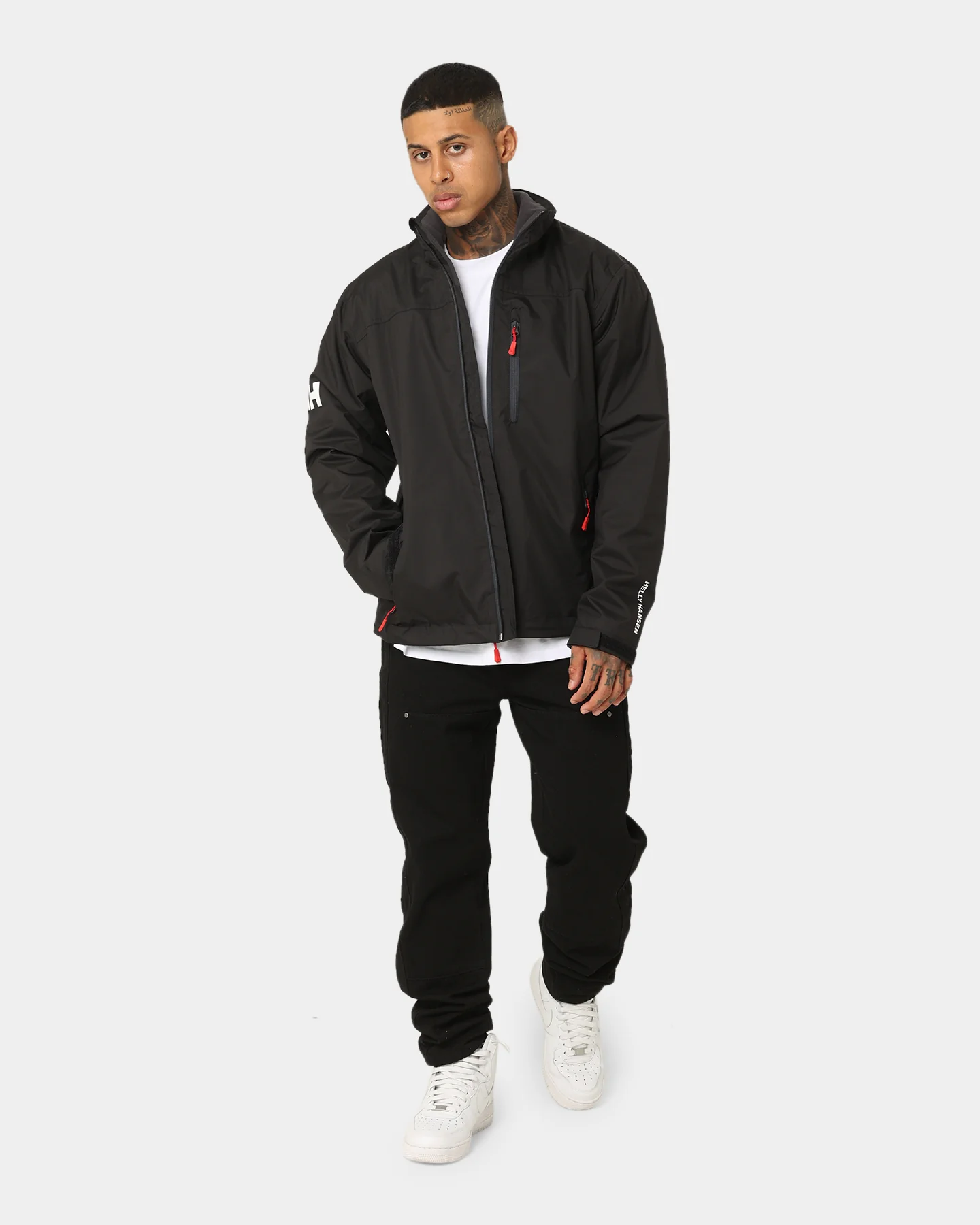 Helly Hansen Crew Midlayer Jacket Black - Image 2