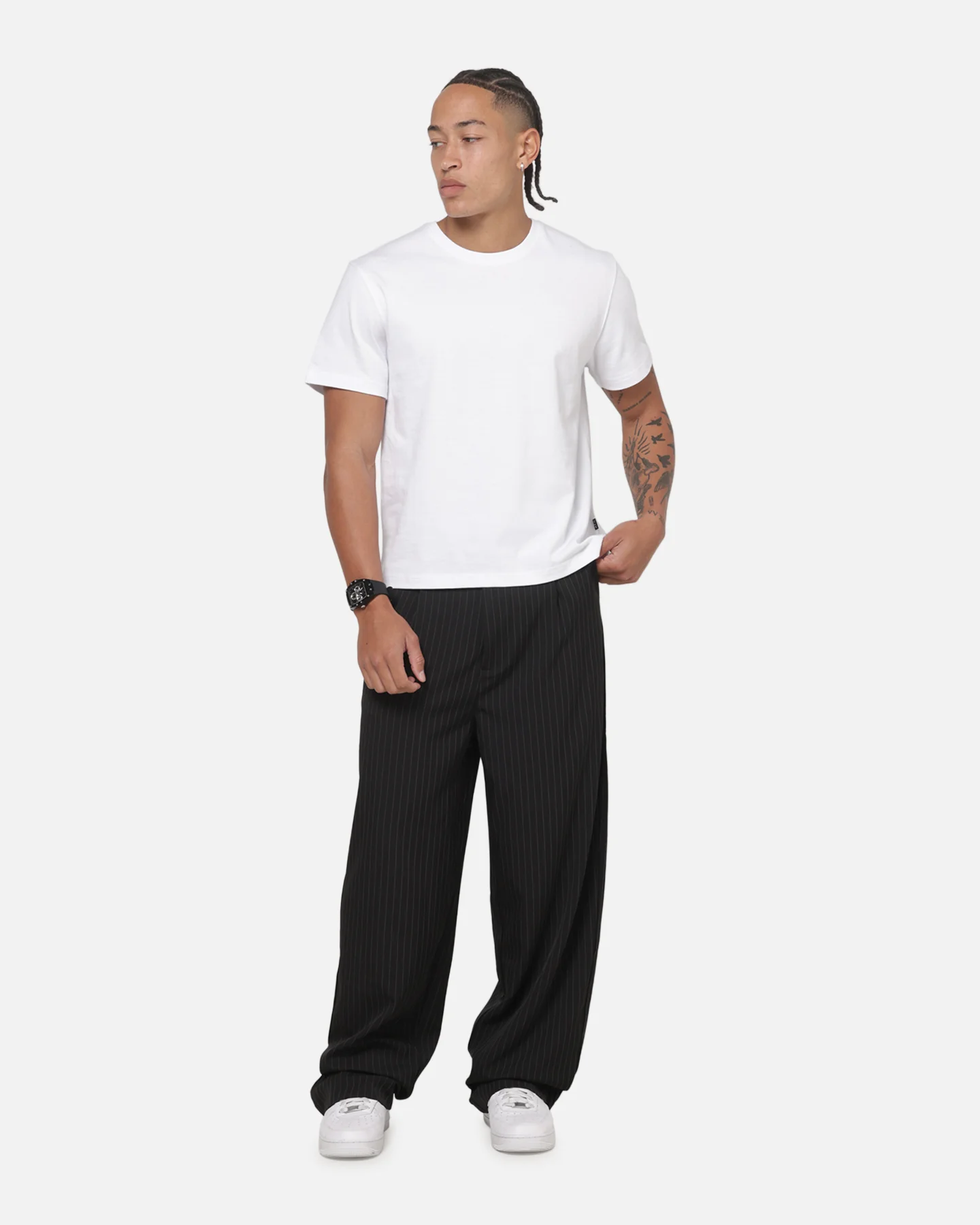 Carre Heritage Pleated Pants Pinstripe - Image 2