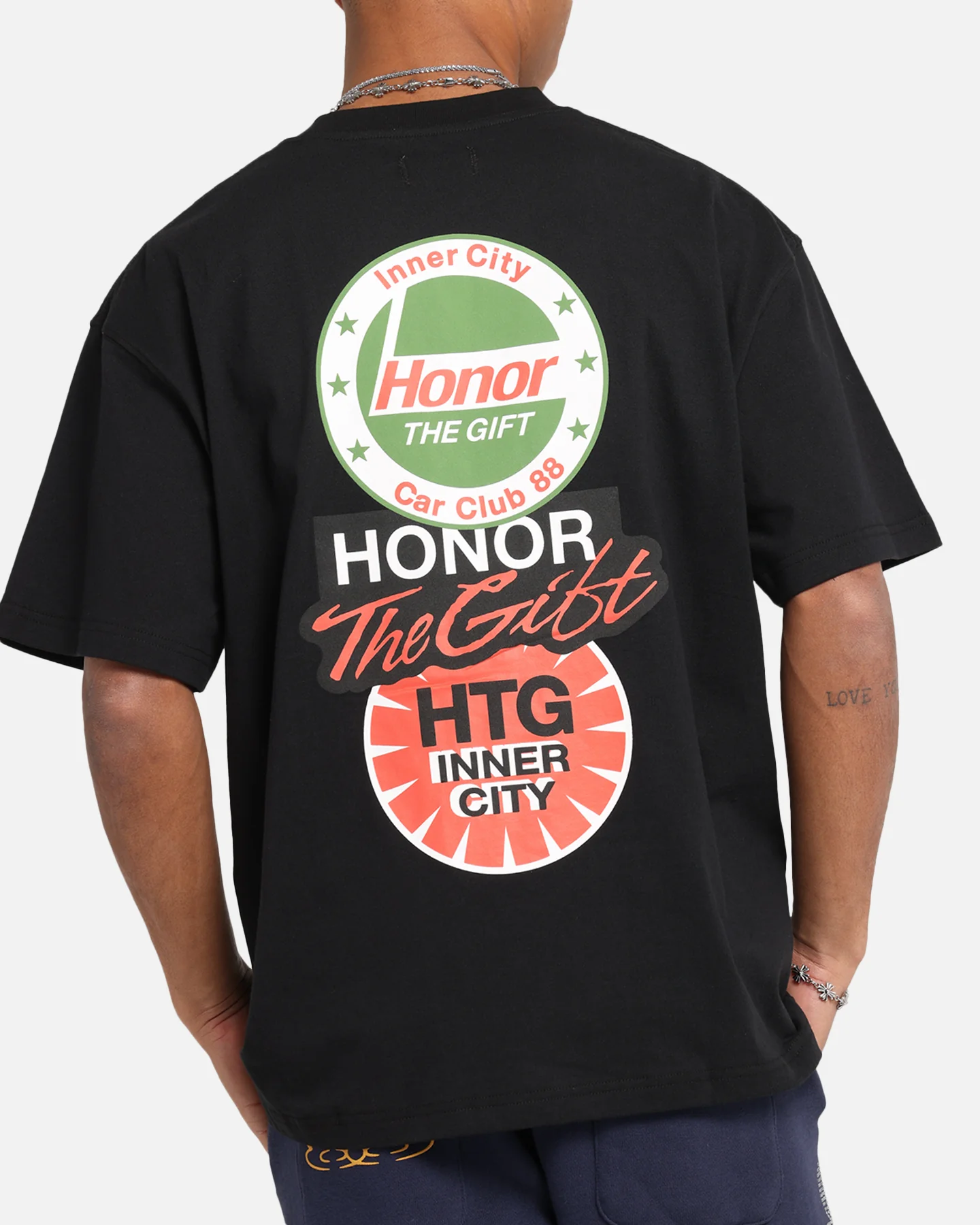 Honor The Gift Auto T-Shirt Black - Image 8