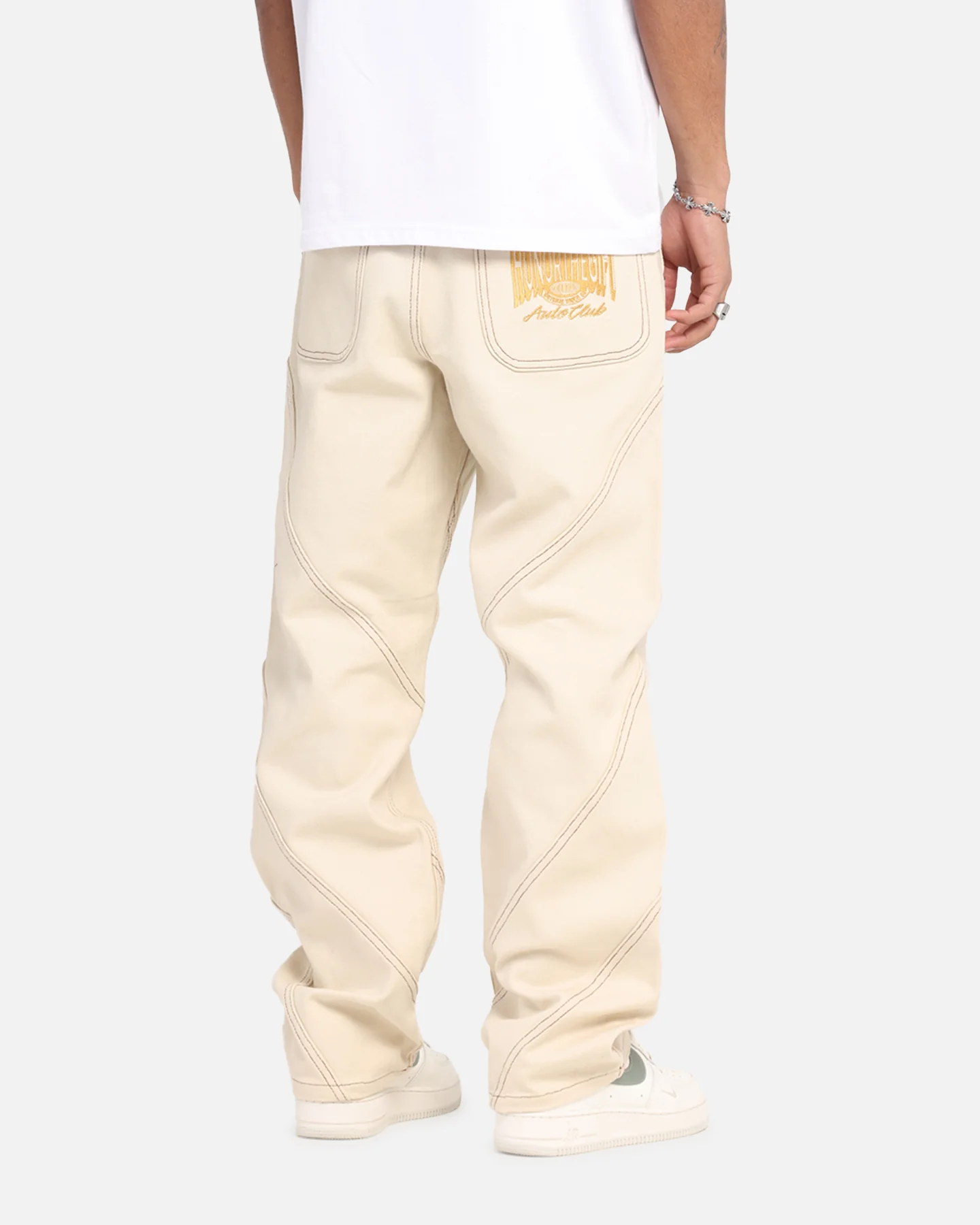 Honor The Gift Racing Panel Pants Bone - Image 5