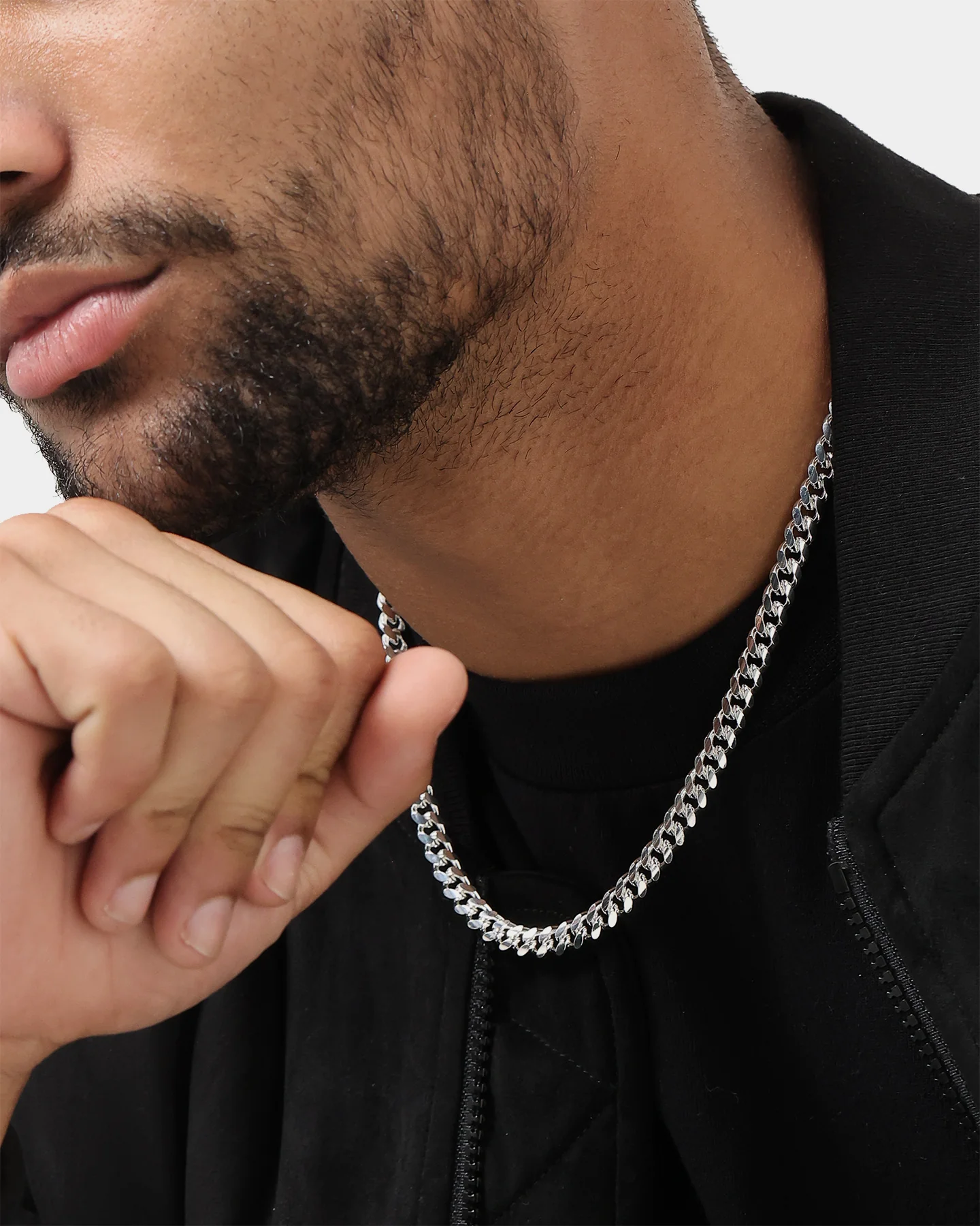 House Of Auric 7mm Cuban Chain Sterling Silver - Image 2