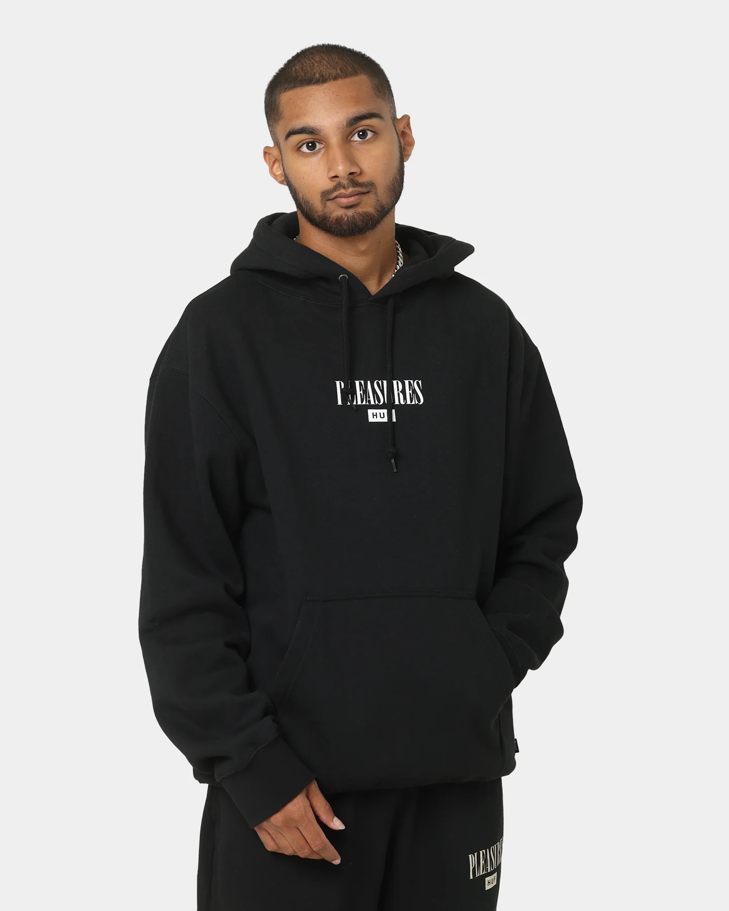 HUF X Pleasures Beetle Pullover Hoodie Black - Image 8