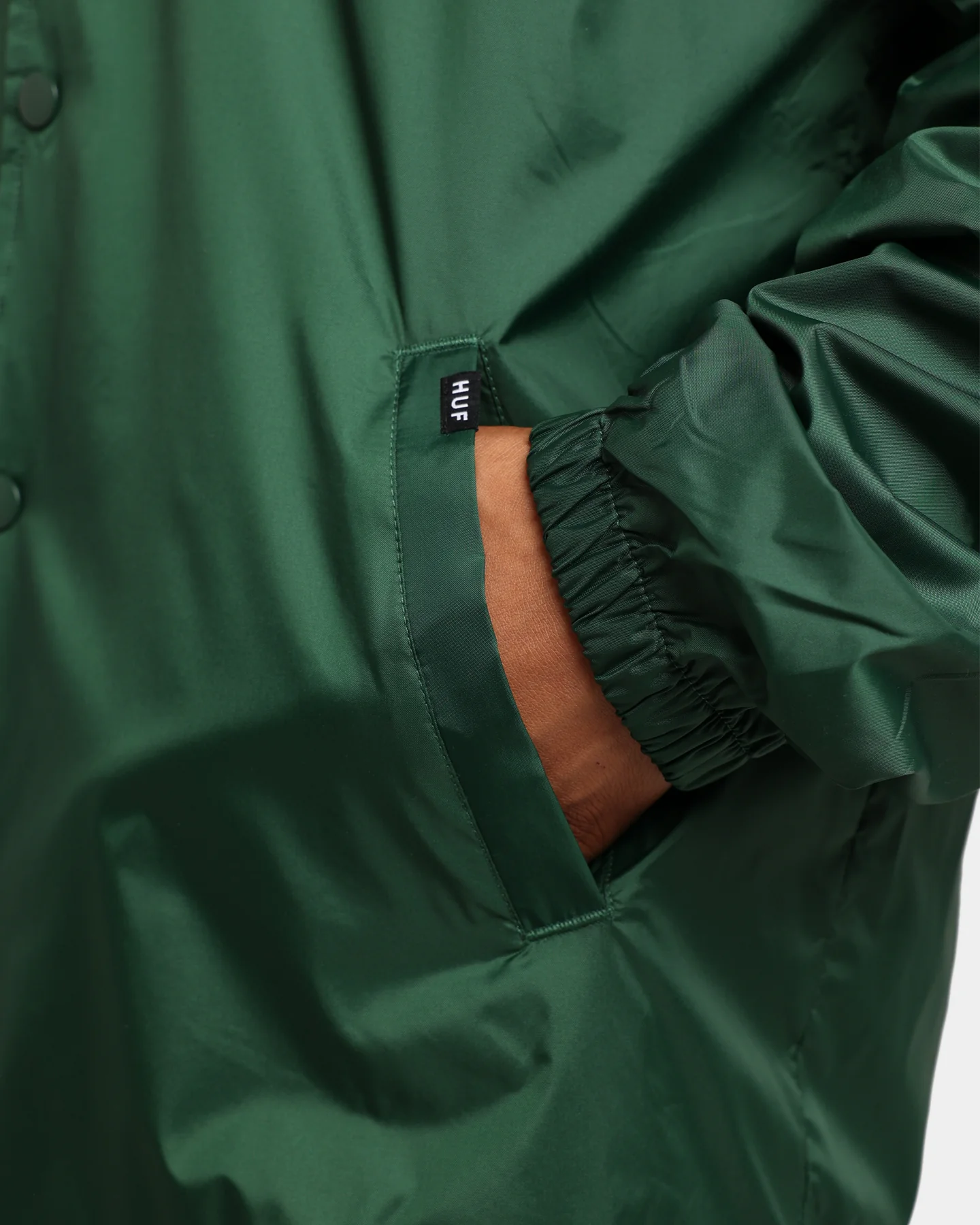 HUF X Thrasher Split Coaches Jacket Forest Green - Image 10