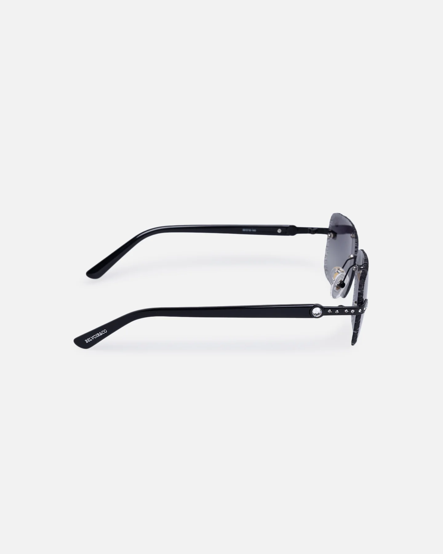 Belvoir & Co Hustler Sunglasses Black/Smoke - Image 3