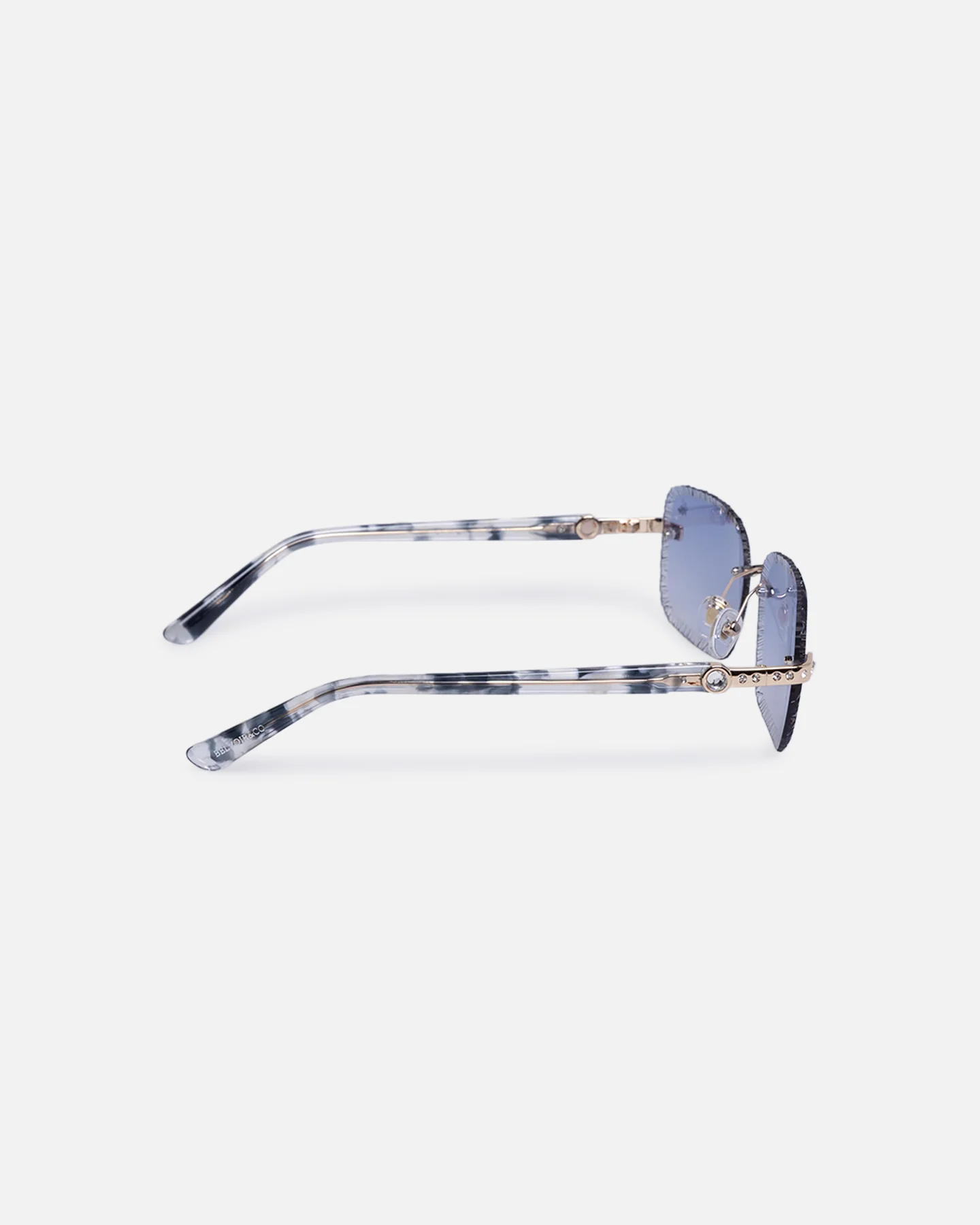 Belvoir & Co Hustler Sunglasses White/Blue - Image 3
