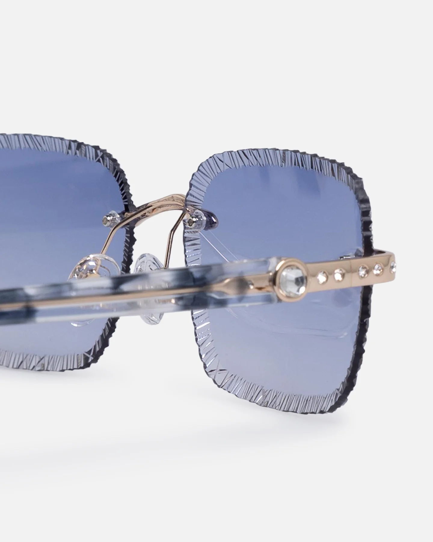 Belvoir & Co Hustler Sunglasses White/Blue - Image 5