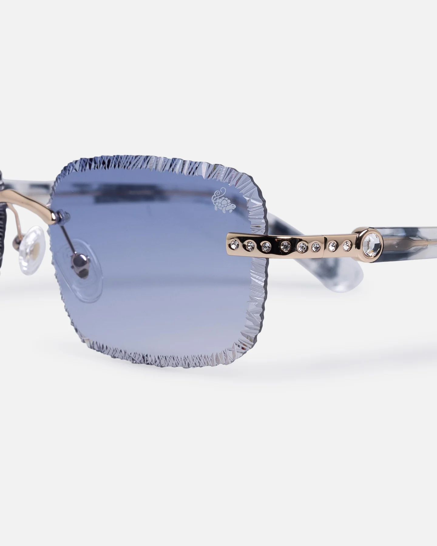 Belvoir & Co Hustler Sunglasses White/Blue - Image 6