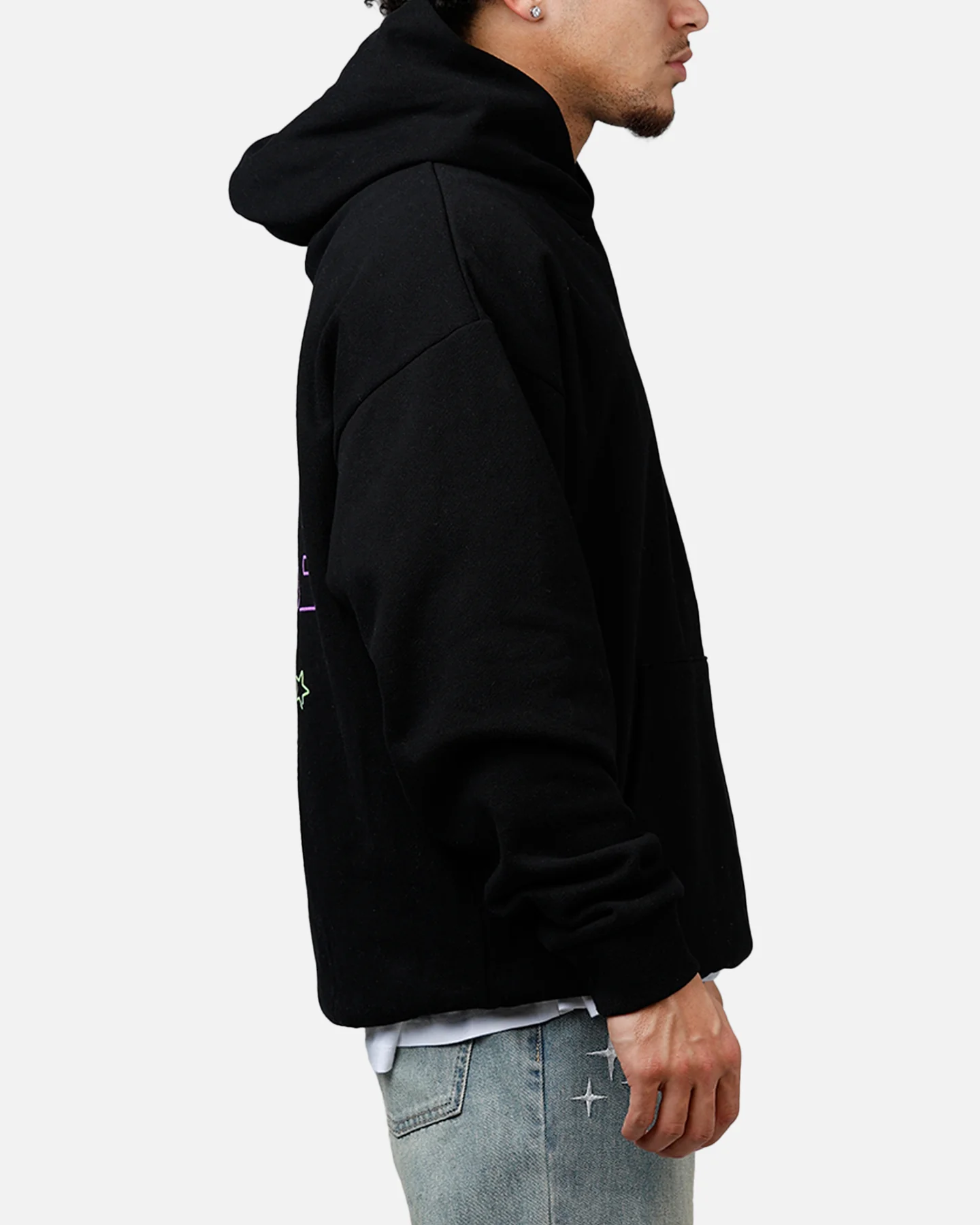 Hypland X One Piece Neon Gomu Hoodie Black - Image 4