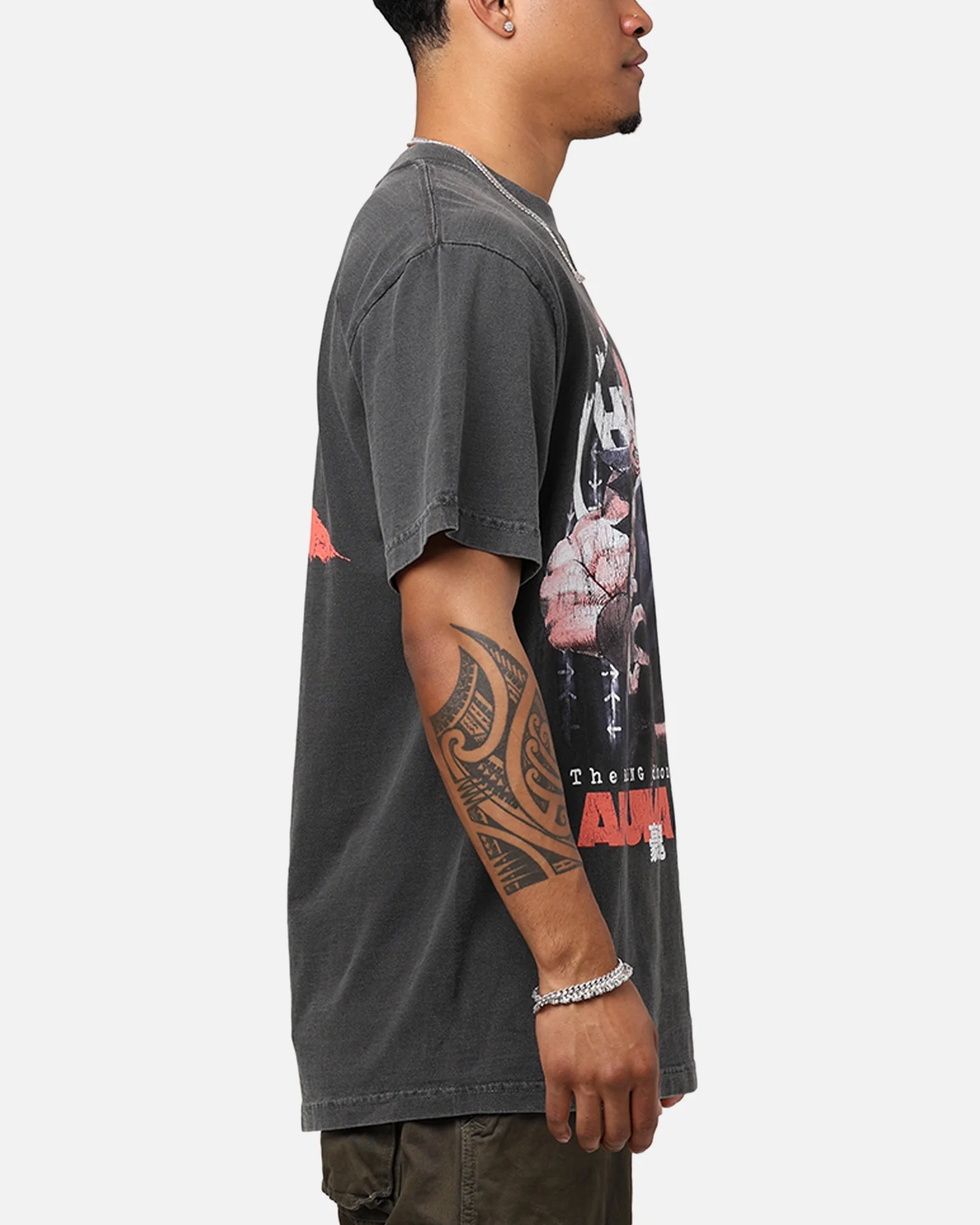 Hypland X Street Fighter Akuma T-Shirt Washed Black - Image 4