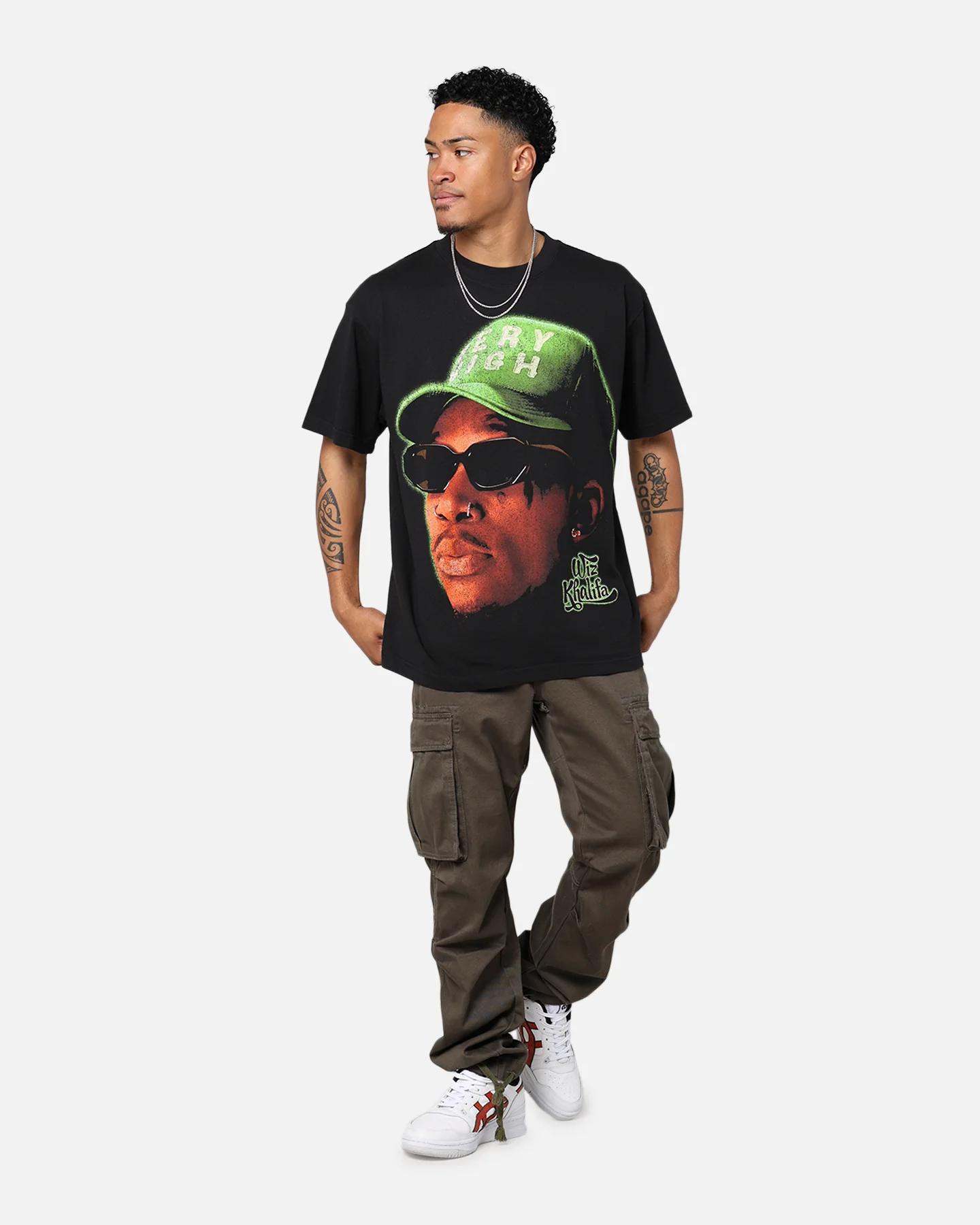 ID Supply Wiz Khalifa Big Head T-Shirt Black - Image 6