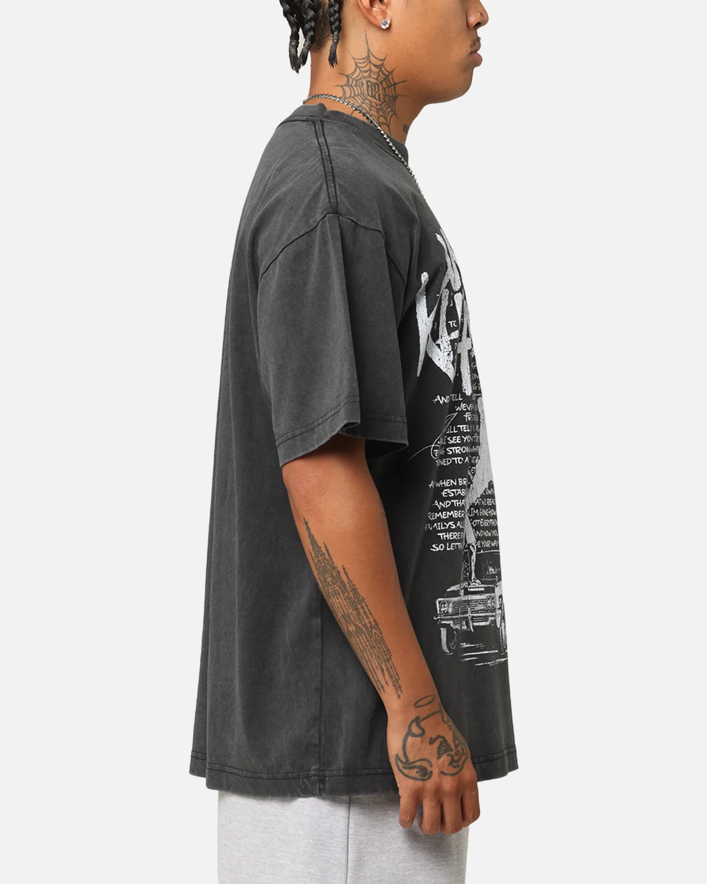 ID Supply Wiz Khalifa Up In Smoke T-Shirt Washed Black - Image 3