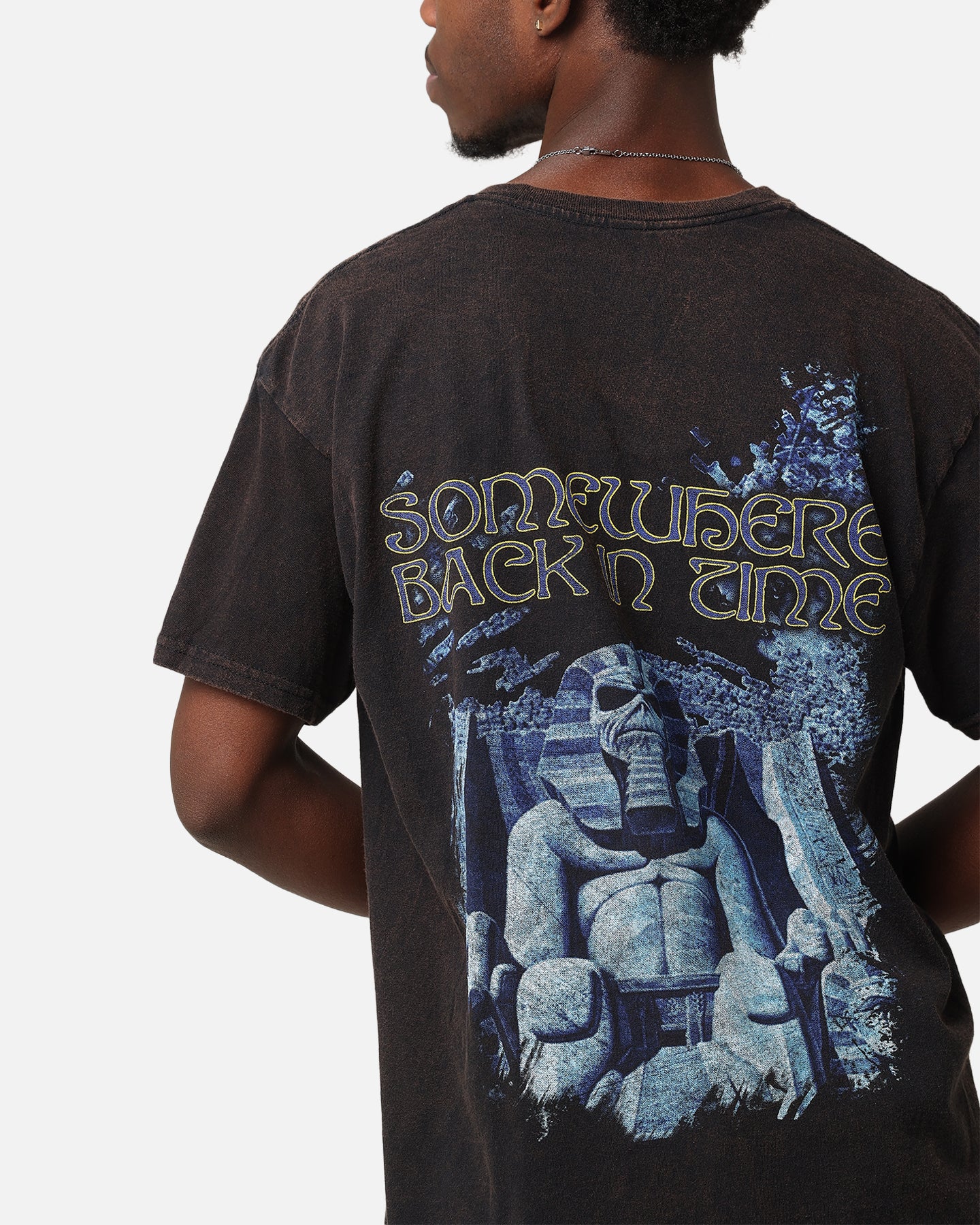 Iron Maiden Back In Time Vintage T-Shirt Black Vintage - Image 8