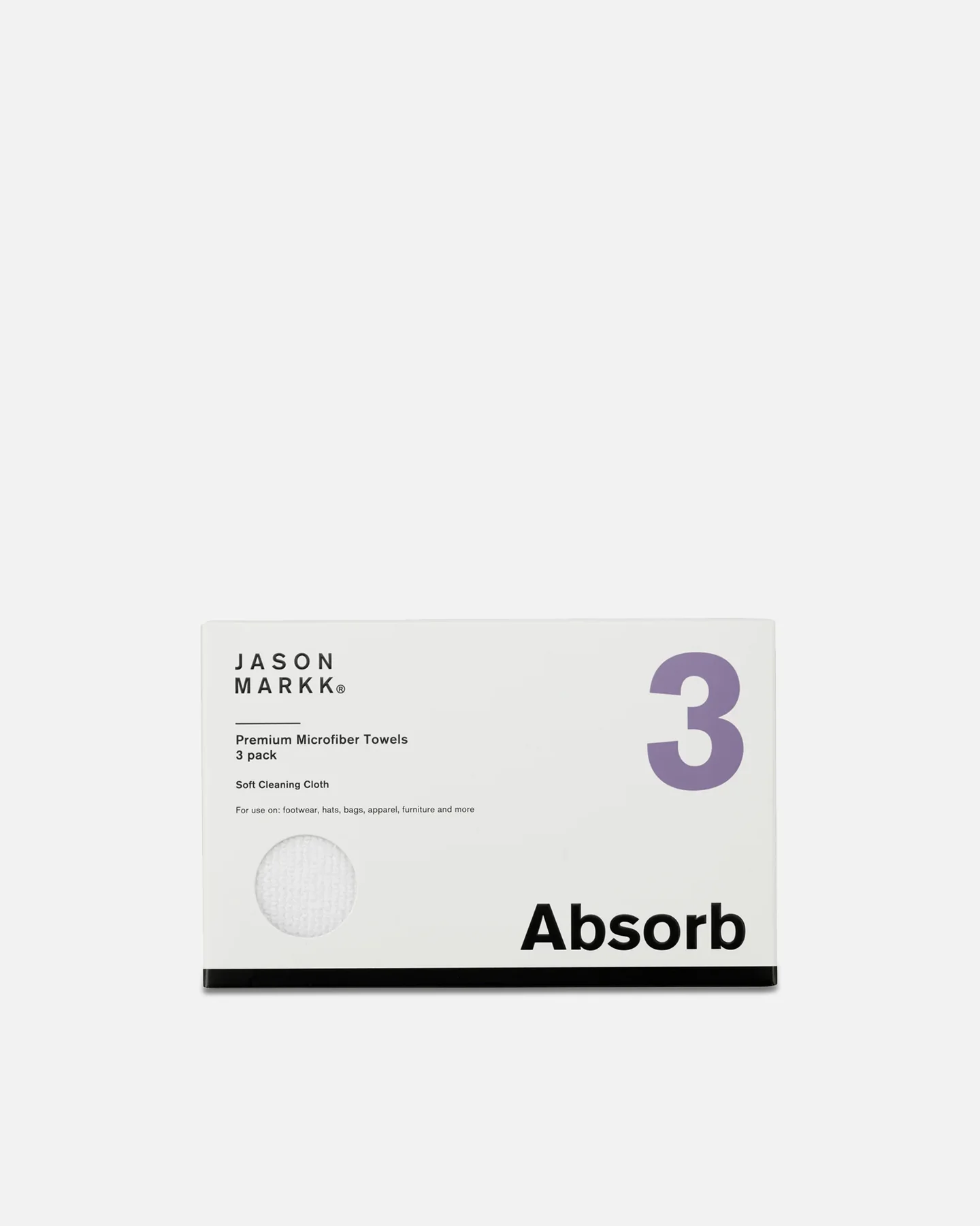 Jason Markk Premium Microfiber Towel 3 Pack White - Image 2