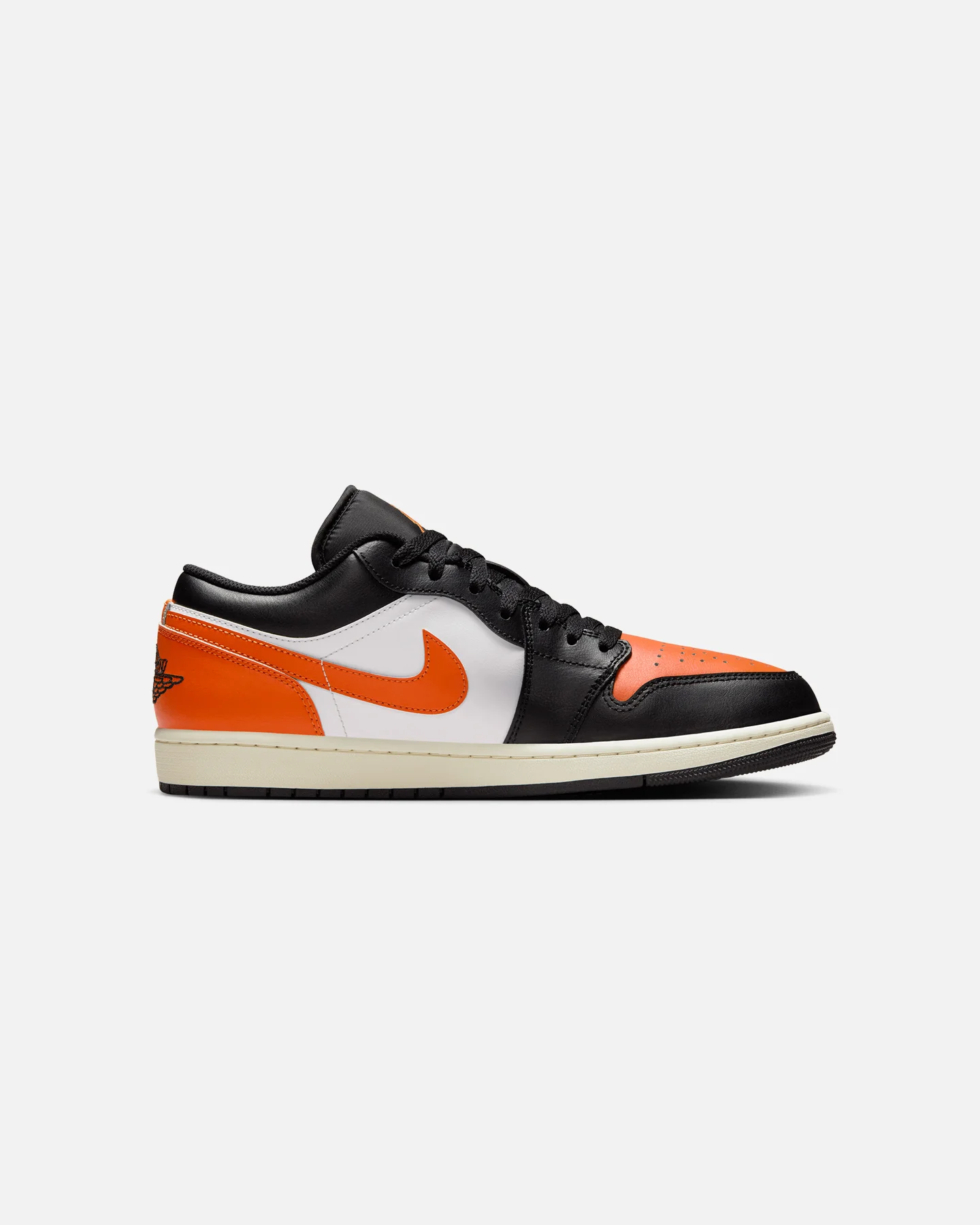 Jordan Air Jordan 1 Low "Shattered Backboard" Black/Starfish-White/Sail - Image 4
