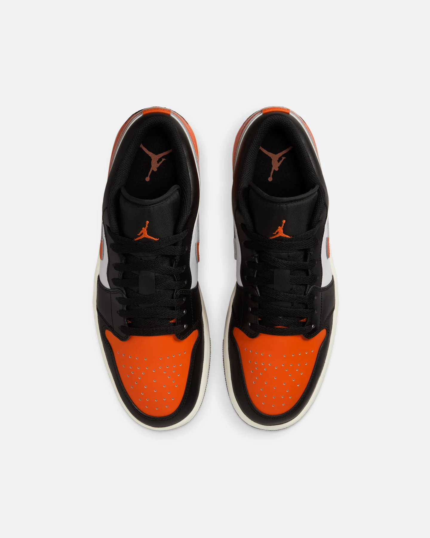 Jordan Air Jordan 1 Low "Shattered Backboard" Black/Starfish-White/Sail - Image 7