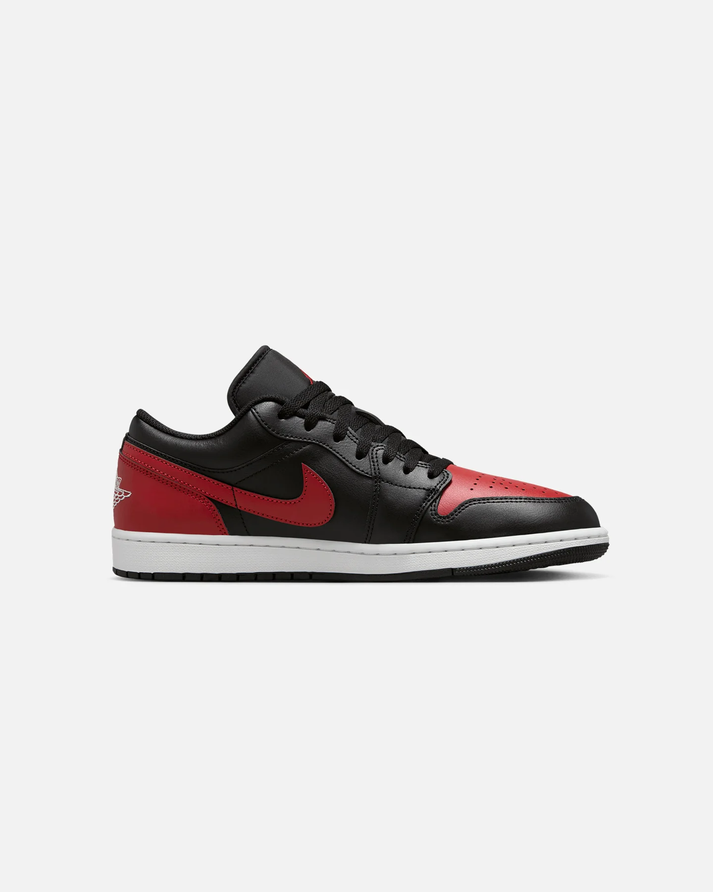 Jordan Air Jordan 1 Low "Bred" Black/Varsity Red-Summit White - Image 4