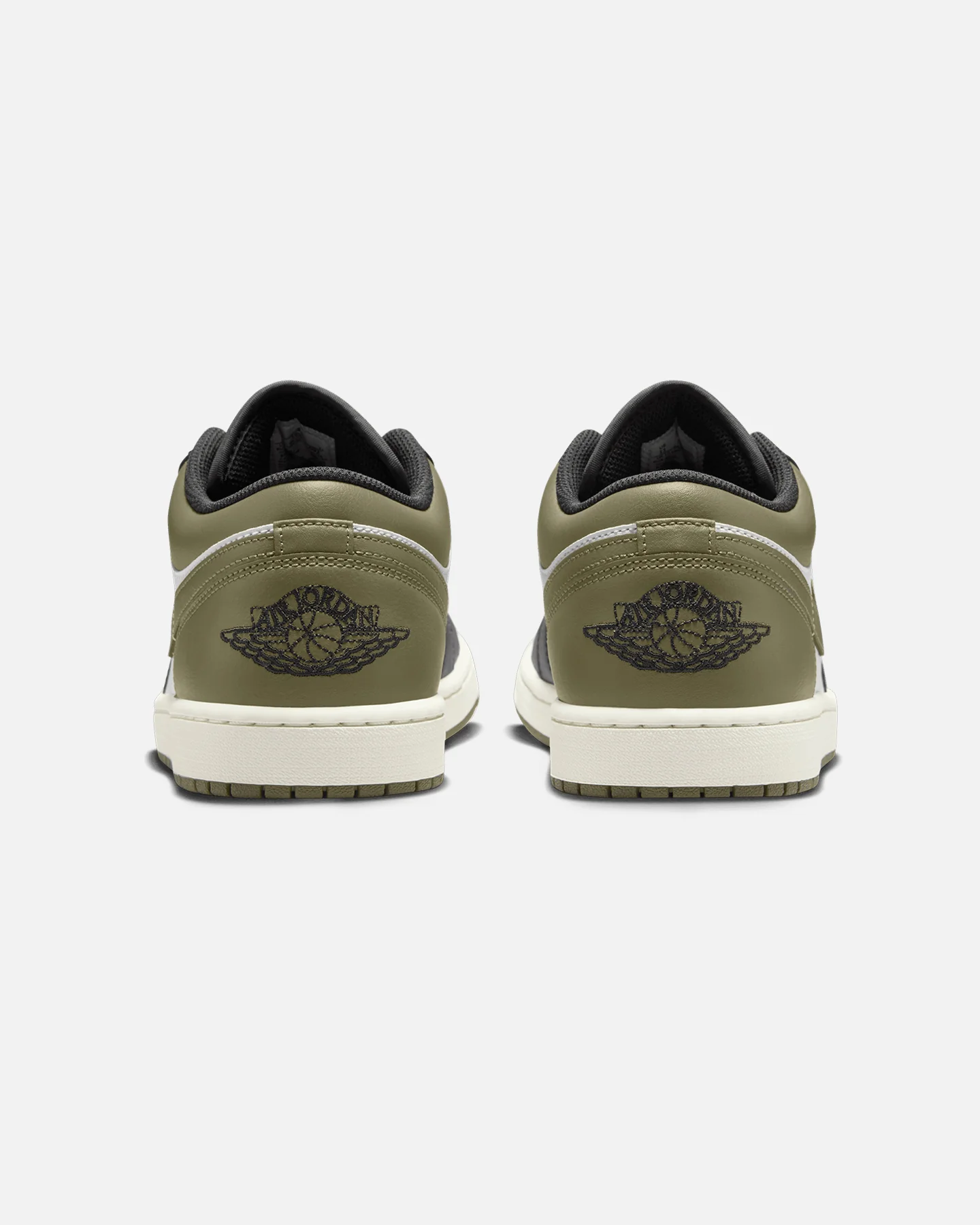Jordan Air Jordan 1 Low "Black Toe Medium Olive" Black/White - Image 3