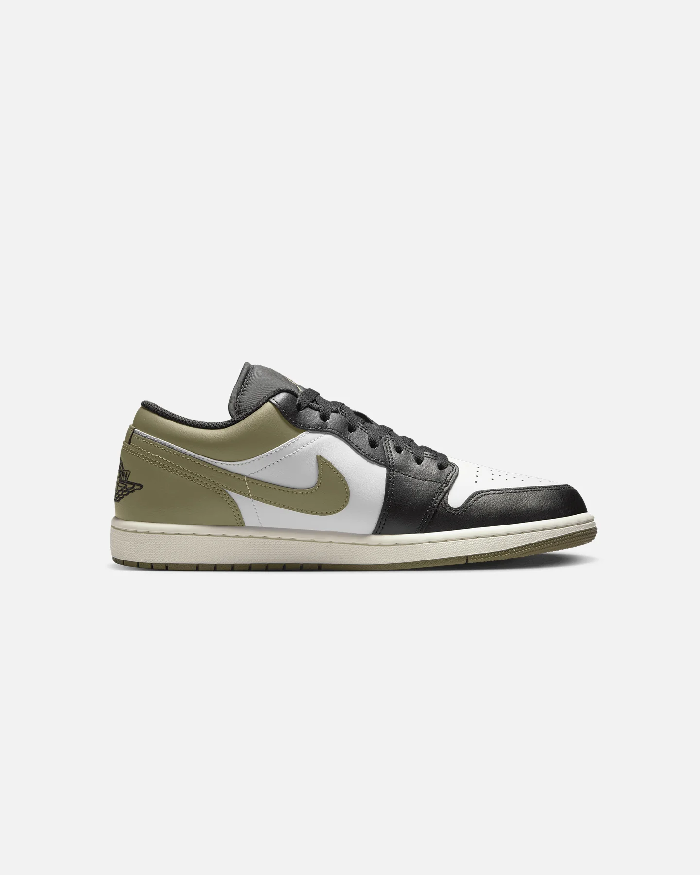 Jordan Air Jordan 1 Low "Black Toe Medium Olive" Black/White - Image 4