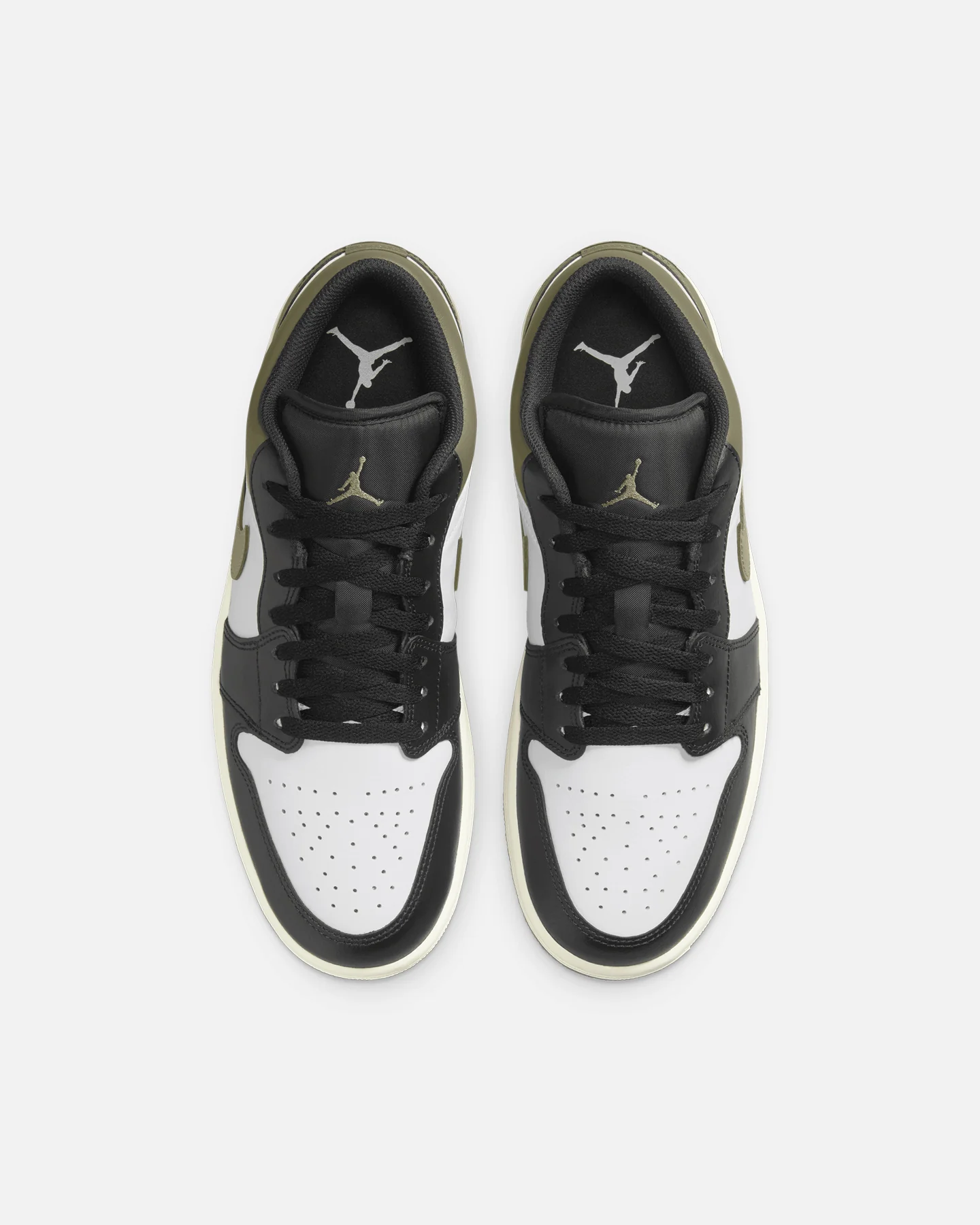 Jordan Air Jordan 1 Low "Black Toe Medium Olive" Black/White - Image 7