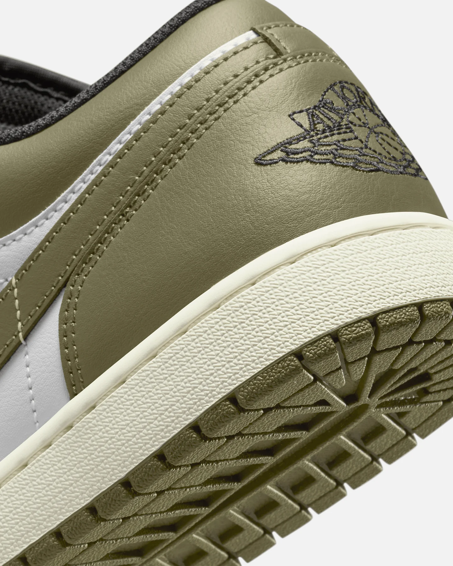 Jordan Air Jordan 1 Low "Black Toe Medium Olive" Black/White - Image 8
