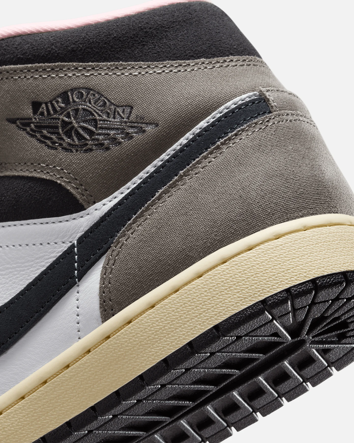 Jordan Air Jordan 1 Mid SE "Cave Stone" White/Grey - Image 8
