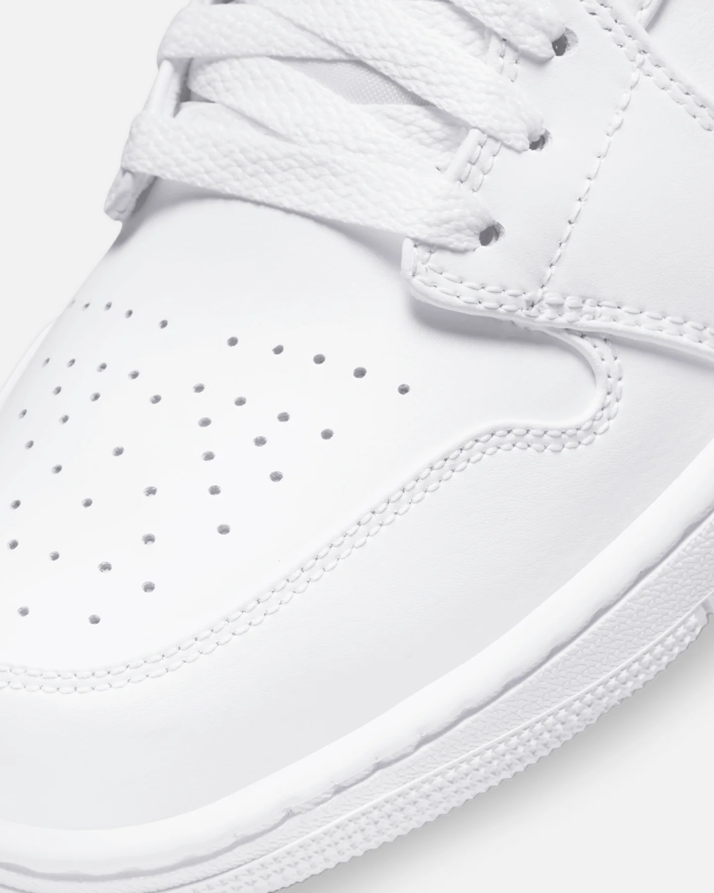 Jordan Air Jordan 1 Mid White/White - Image 6