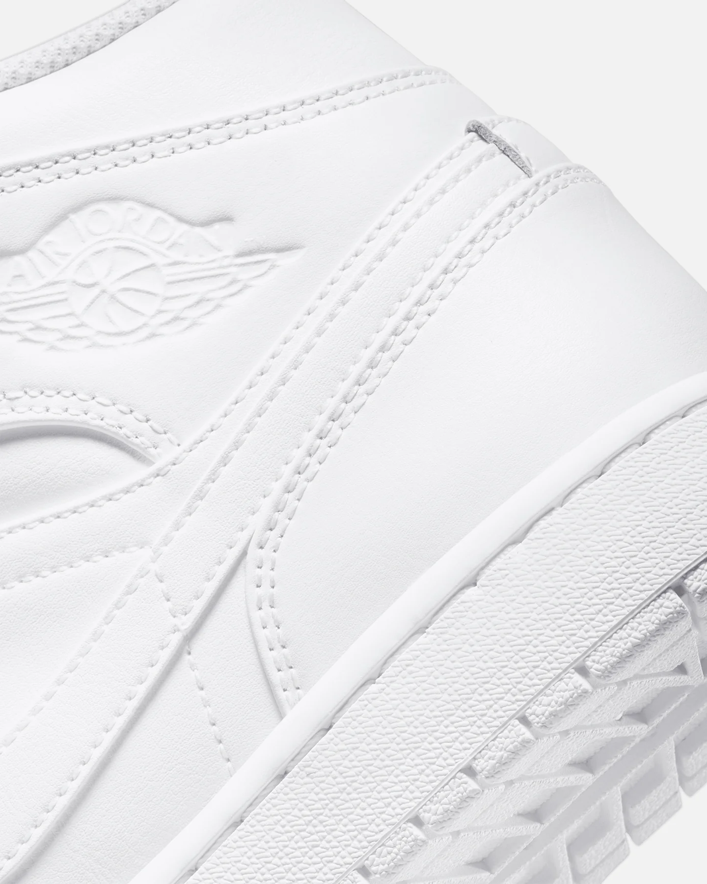 Jordan Air Jordan 1 Mid White/White - Image 8