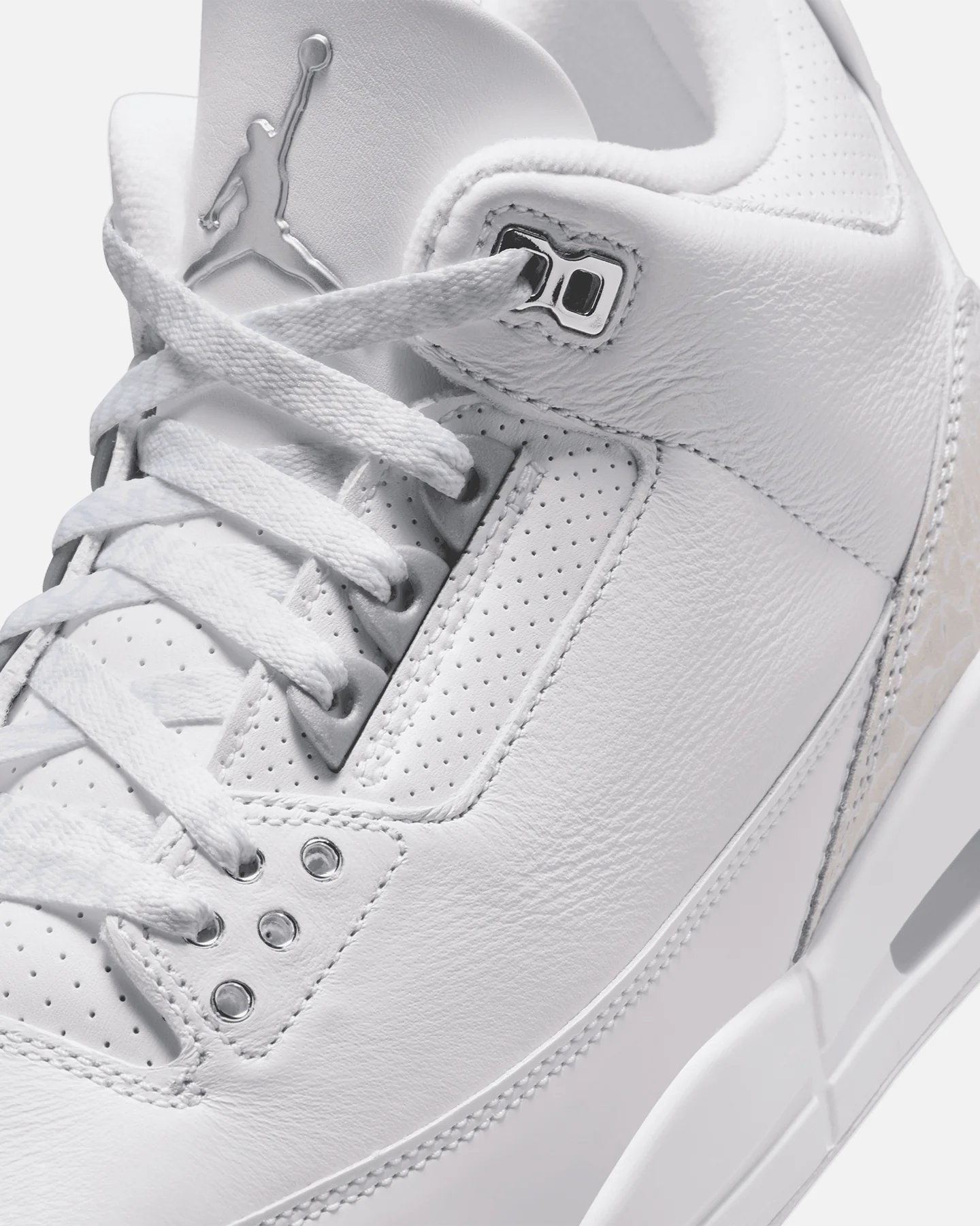 Jordan Air Jordan 3 Retro "Pure Money" White/Silver - Image 6