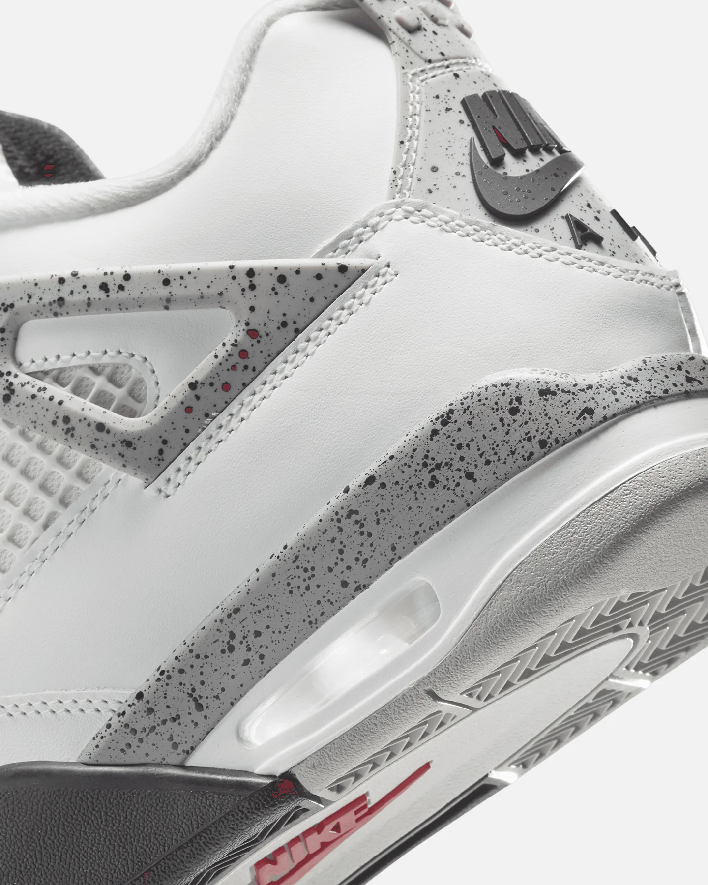 Jordan Air Jordan 4 Retro OG Remastered "White Cement" Summit White/Fire Red/Cement Grey - Image 8